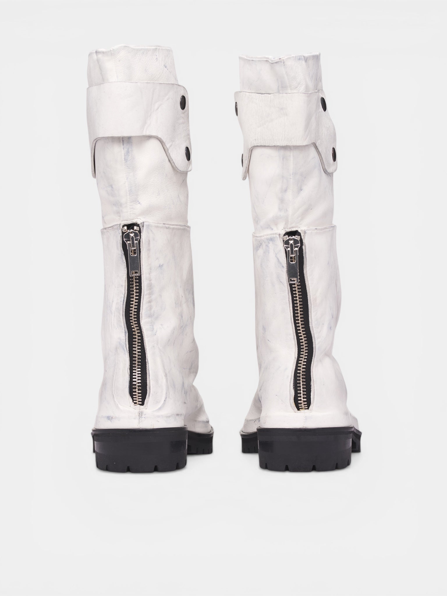 424 White Dragonrider Boots | H.Lorenzo - back