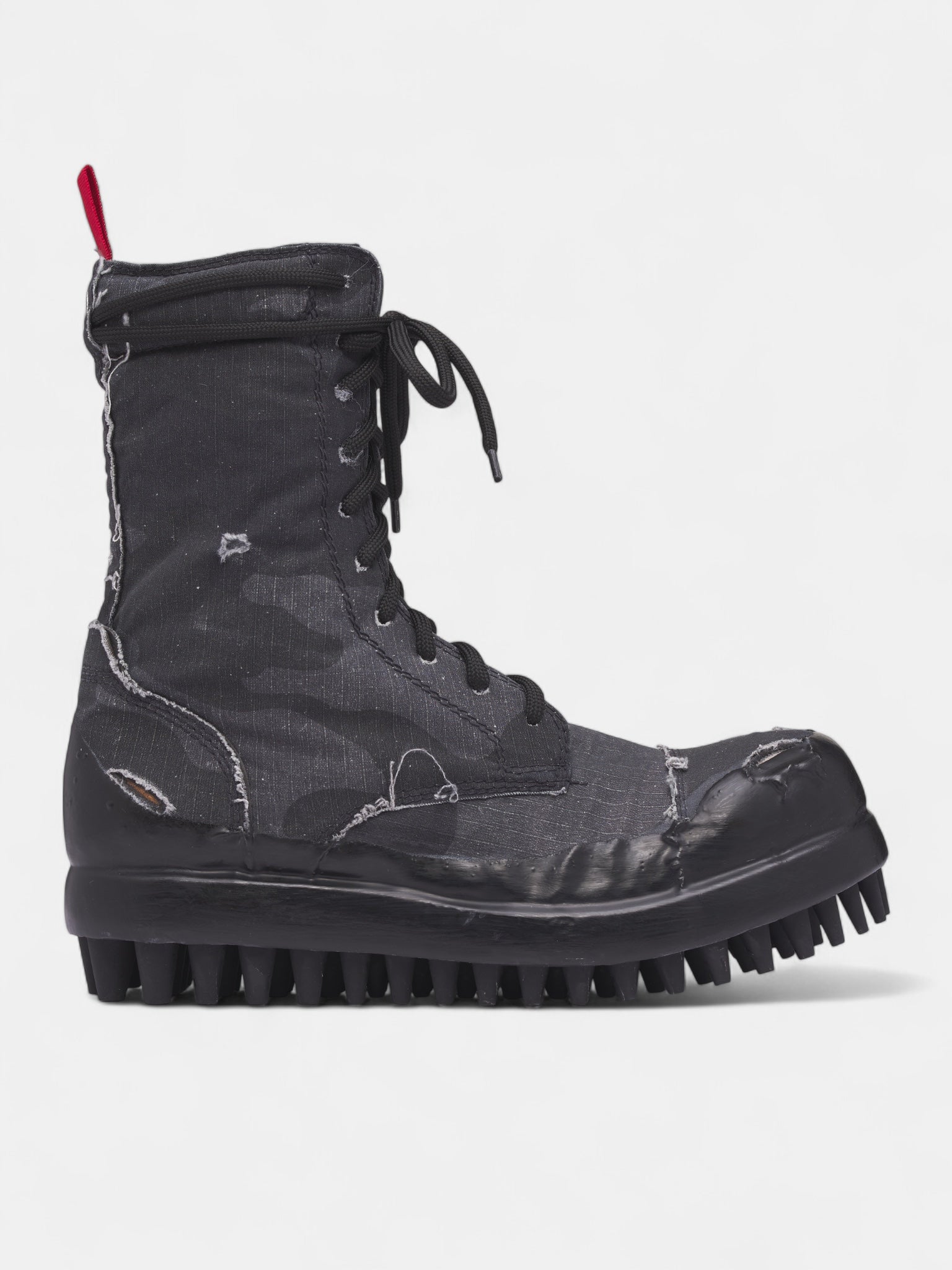 Black Camo Miner Ripstop Boots (FFF5MQ61AP-TF001-C99-BLACK)
