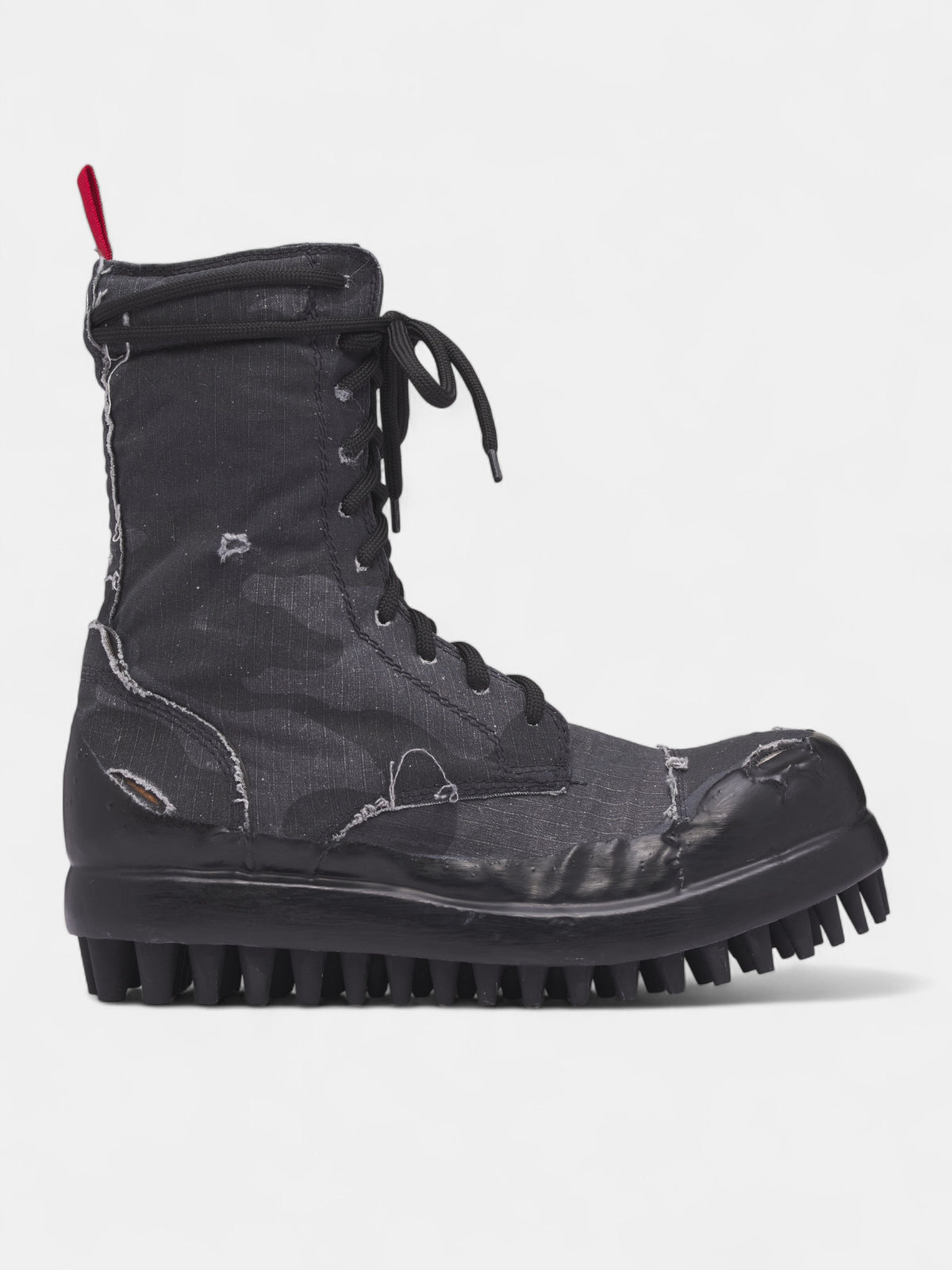 Black Camo Miner Ripstop Boots (FFF5MQ61AP-TF001-C99-BLACK)