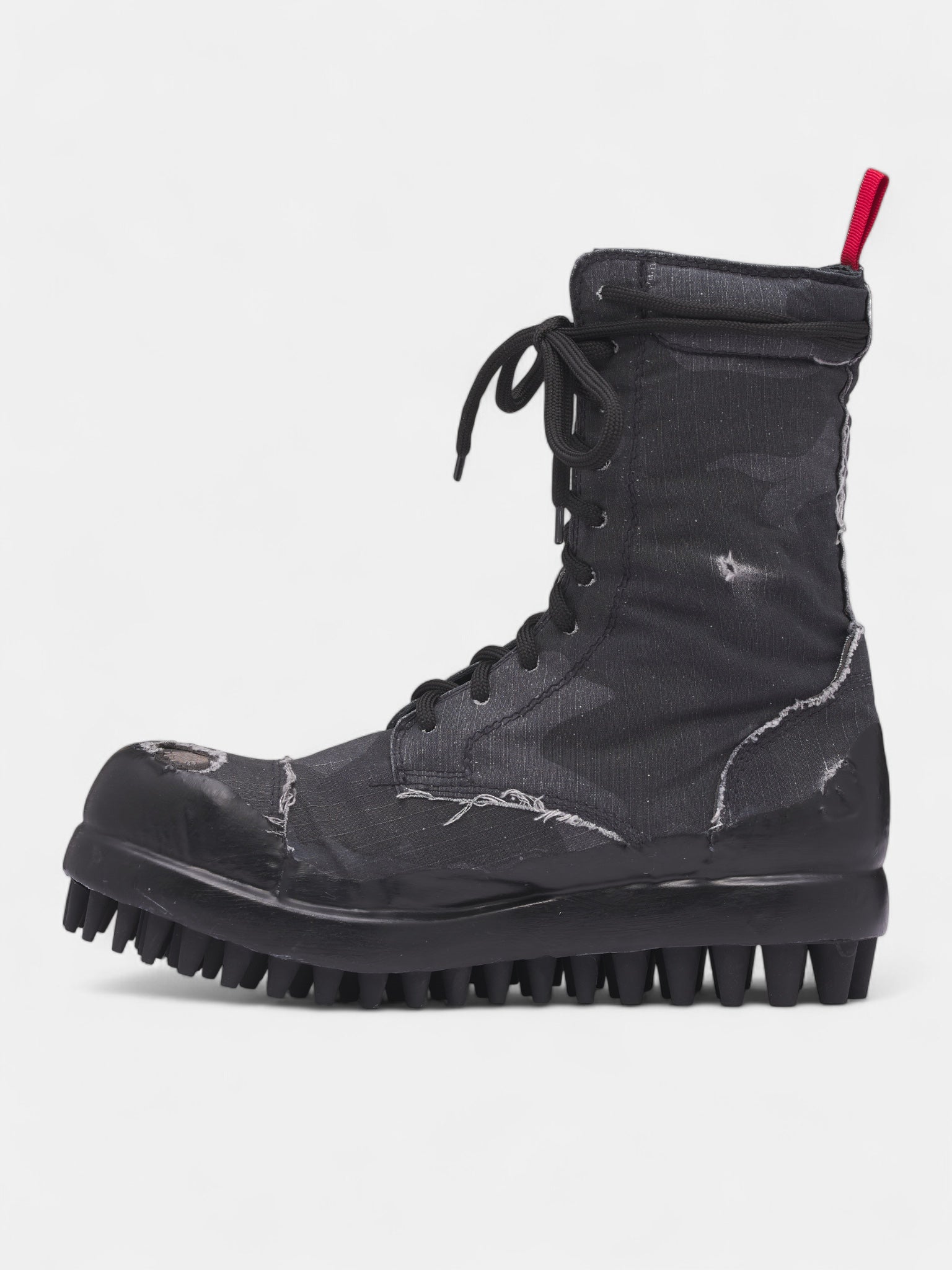 Black Camo Miner Ripstop Boots (FFF5MQ61AP-TF001-C99-BLACK)