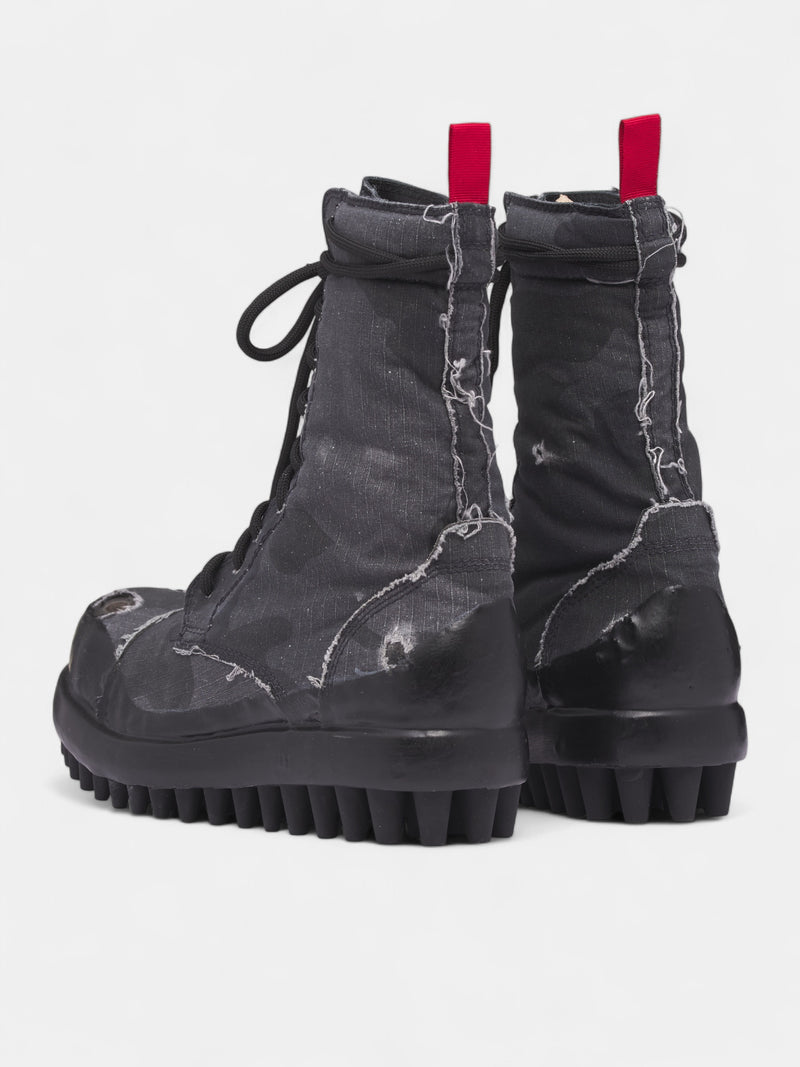 Black Camo Miner Ripstop Boots (FFF5MQ61AP-TF001-C99-BLACK)