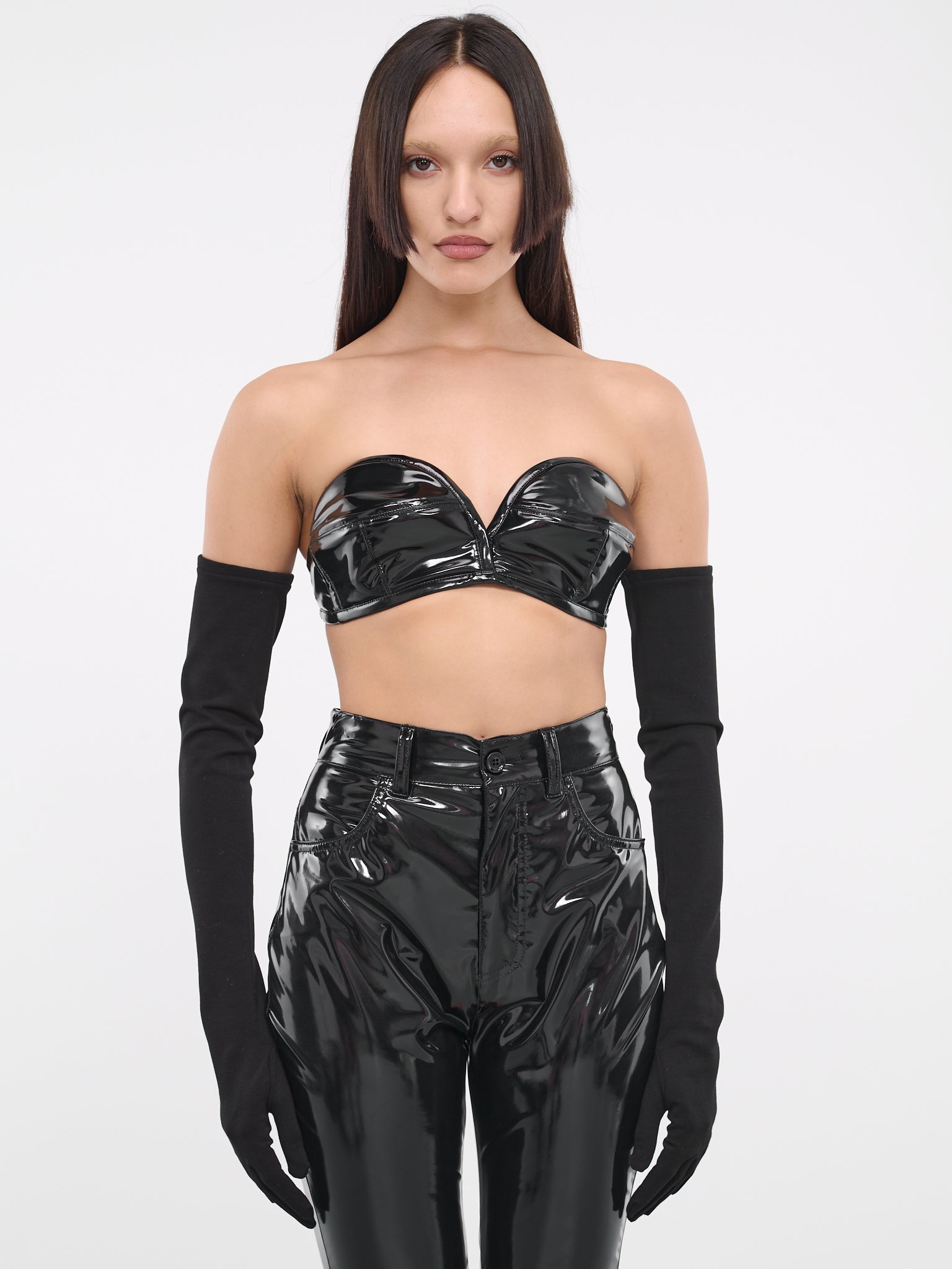 Satin Gloves (FG108A-FUGRE-N0000-BLACK)