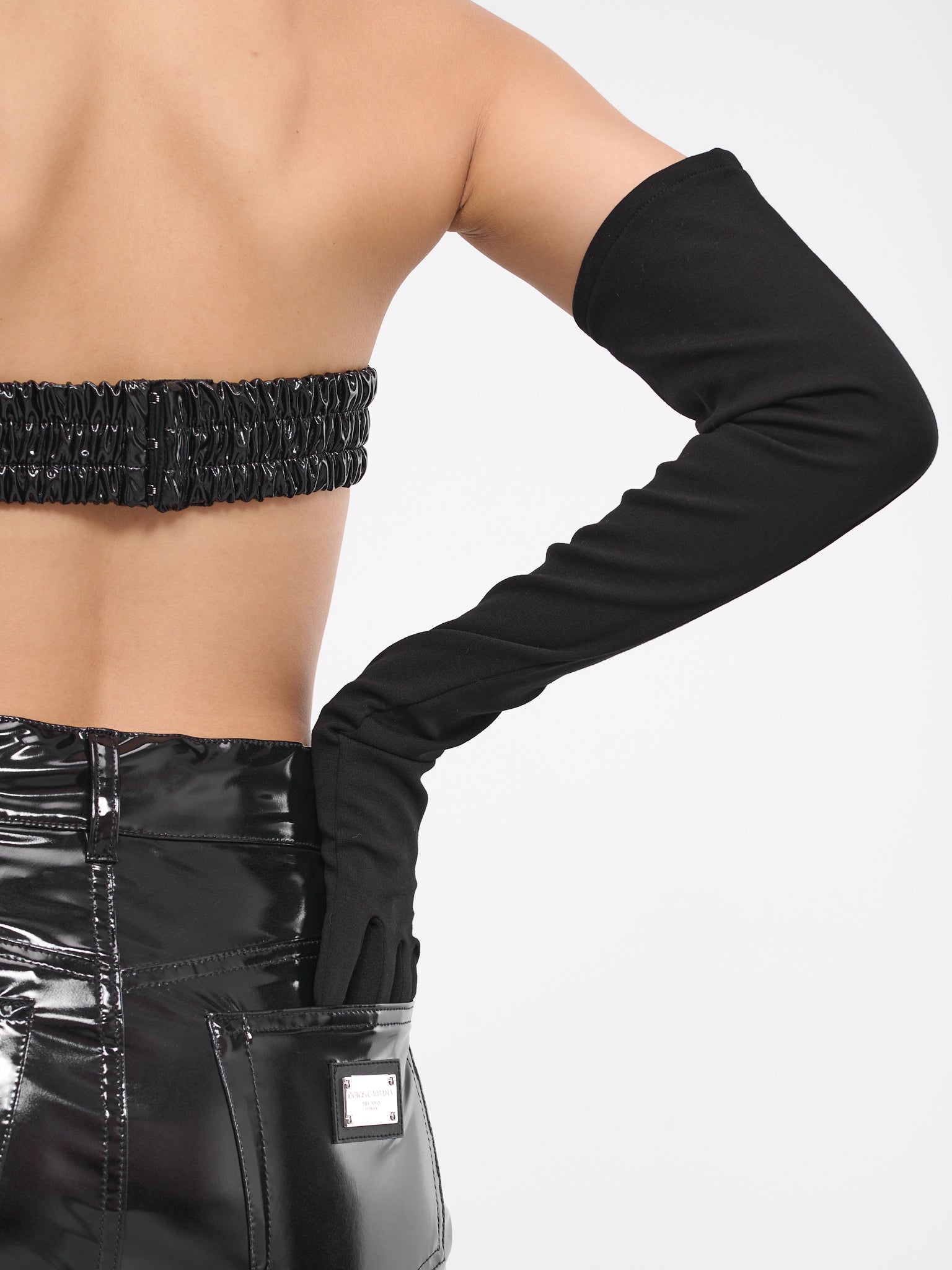 Satin Gloves (FG108A-FUGRE-N0000-BLACK)