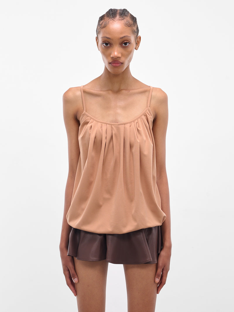 Light Brown Fringy Tank Top (FINGY-TOP-LIGHT-BROWN)