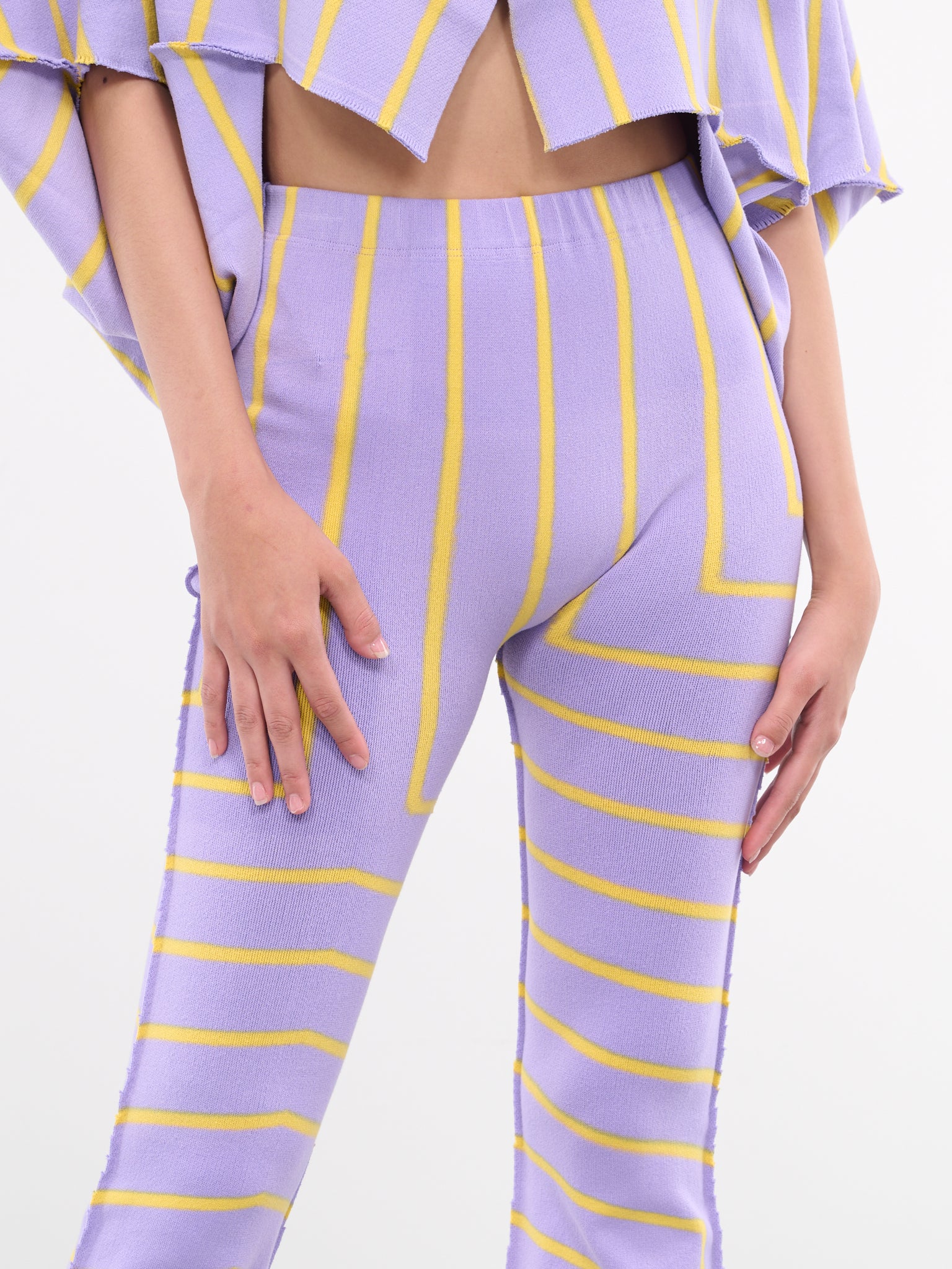 Canopy Stripe Trousers (IM38KF925-86-PURPLE-HUED)
