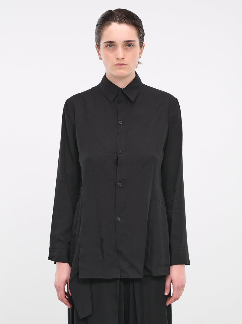 Long Poplin Shirt (FJ-B68-200-2-02-BLACK)