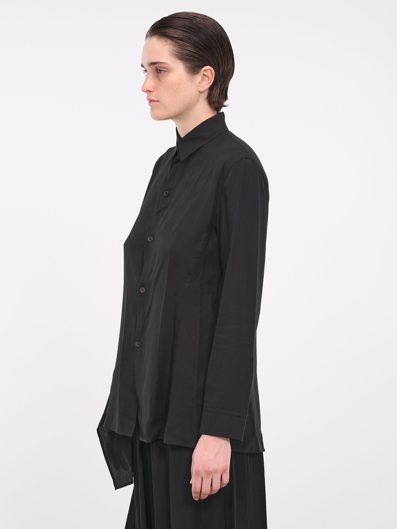 Long Poplin Shirt (FJ-B68-200-2-02-BLACK)