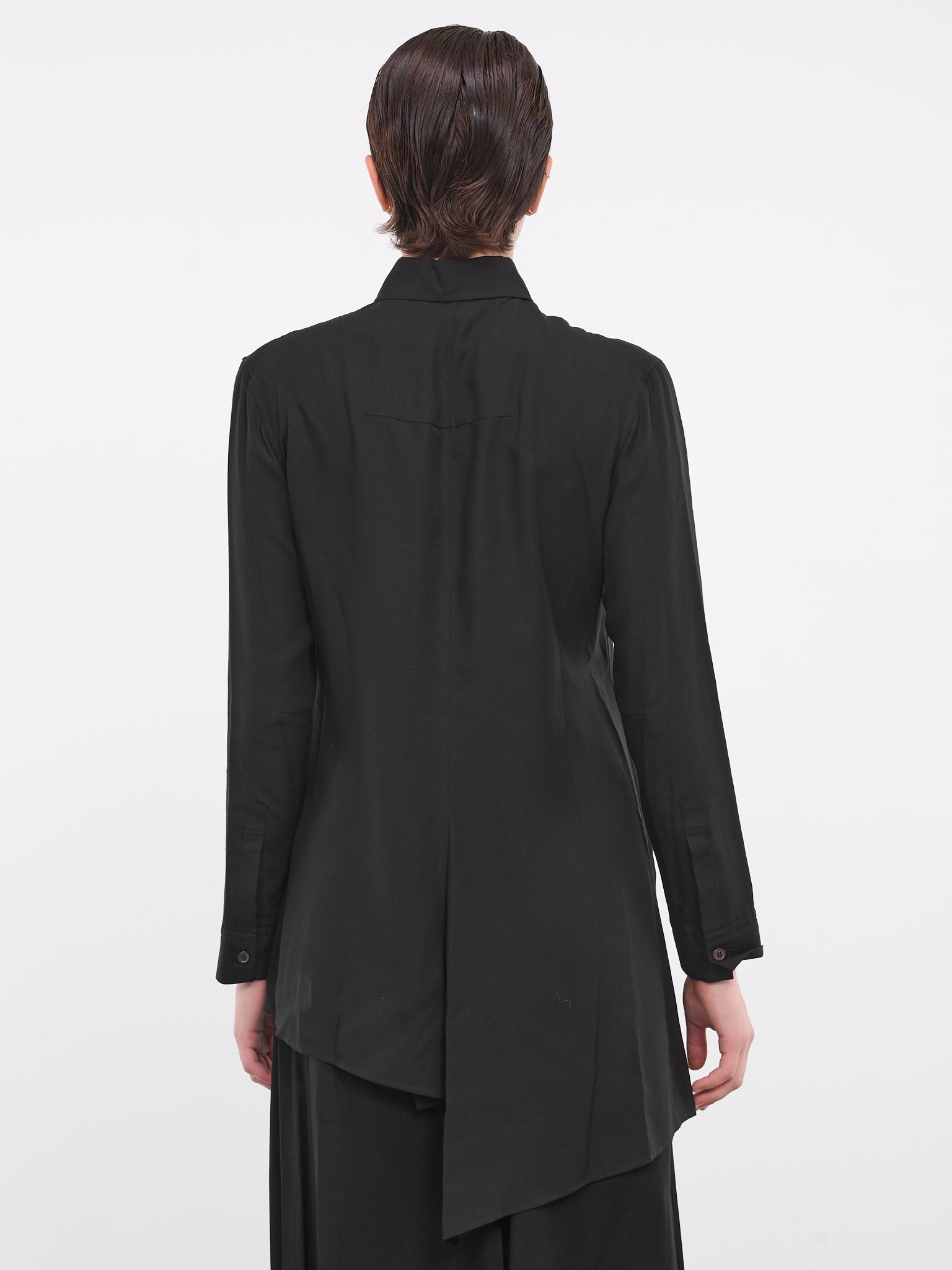 Long Poplin Shirt (FJ-B68-200-2-02-BLACK)