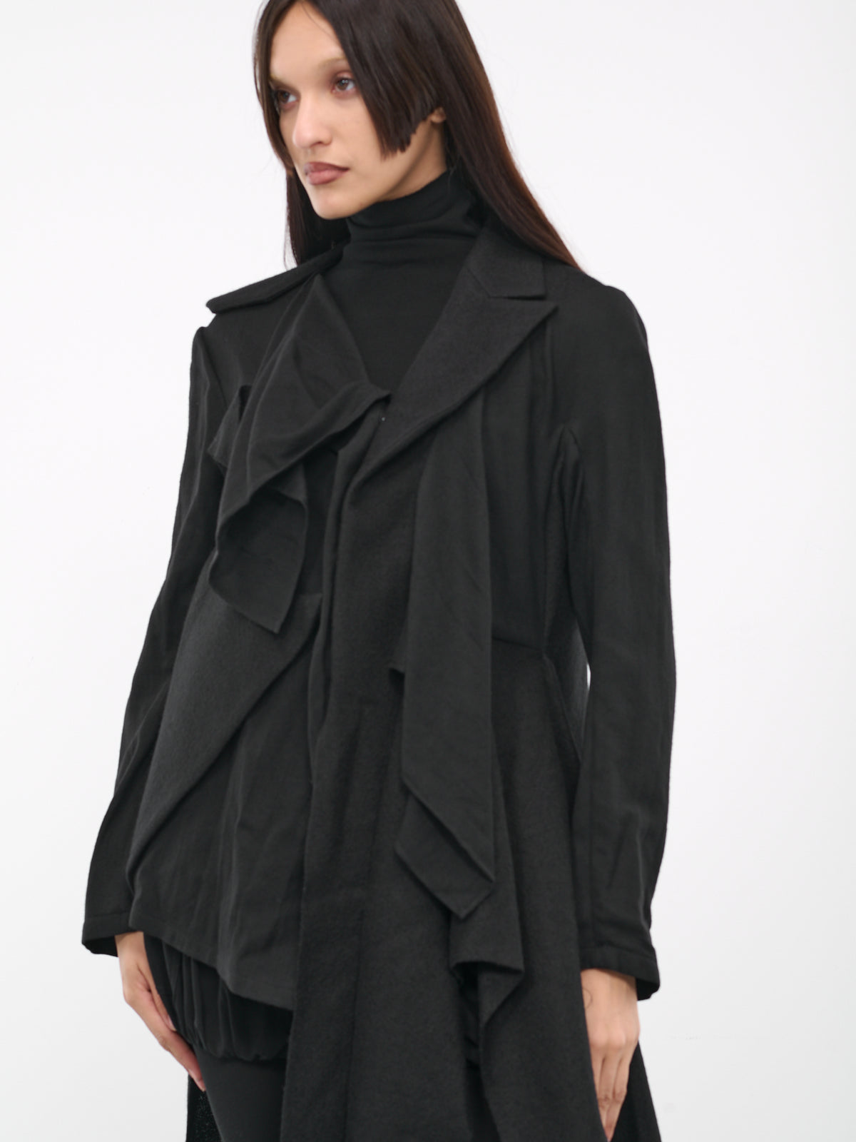 Right-Side Flowing Jacket (FJ-J05-806-1-BLACK)