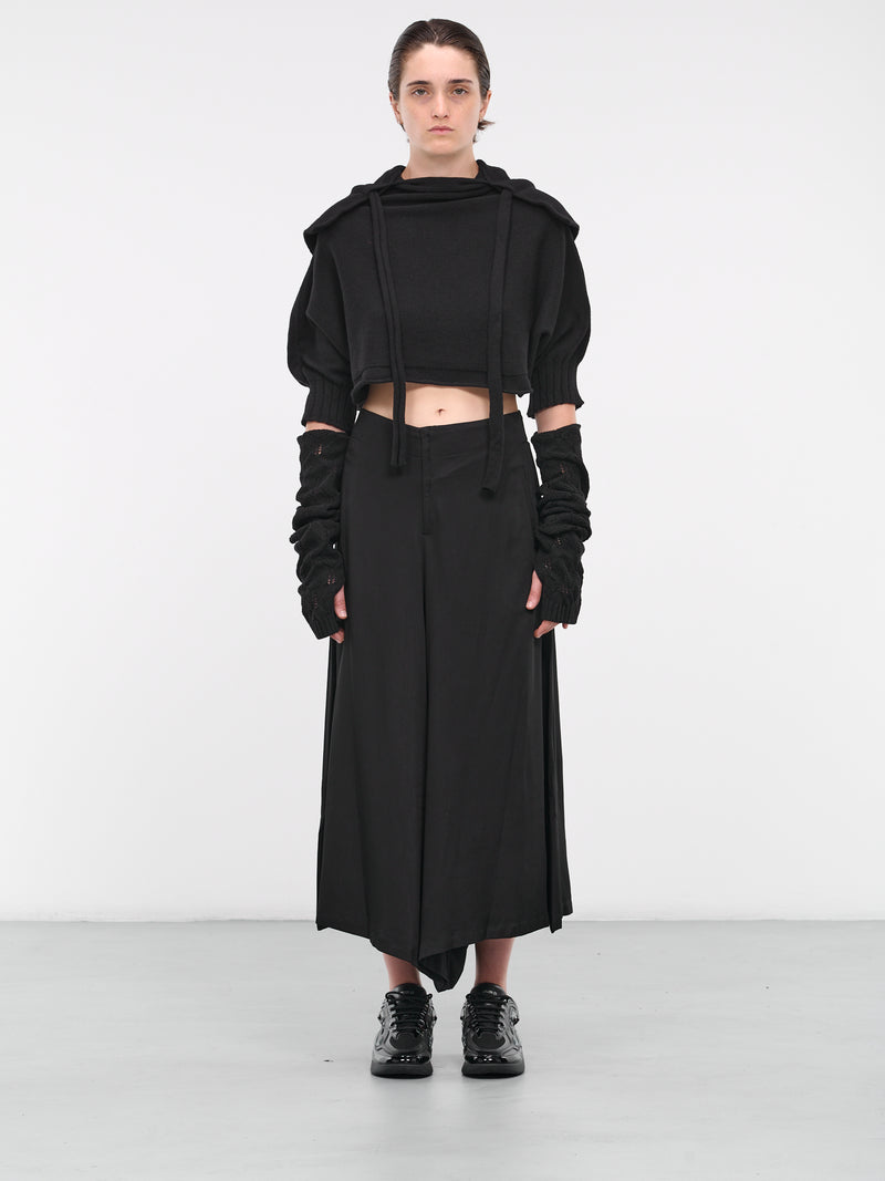 Hooded Pullover & Arm Warmers  (FJ-K42-188-2-02-BLACK)