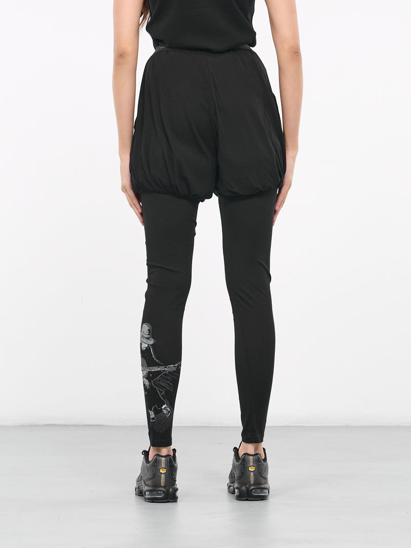 Gathered Leggings (FJ-P15-018-01-BLACK)