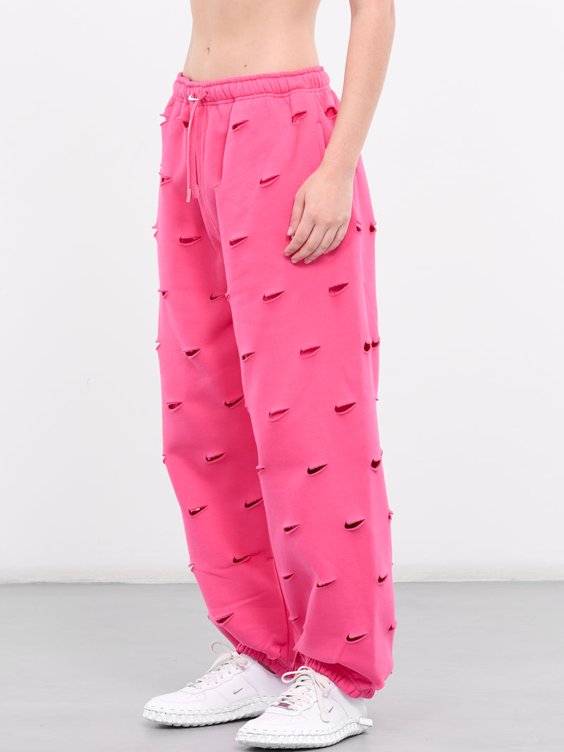 Jacquemus Cut-Out Swoosh Sweatpants (FJ3268-653-WATERMELON)