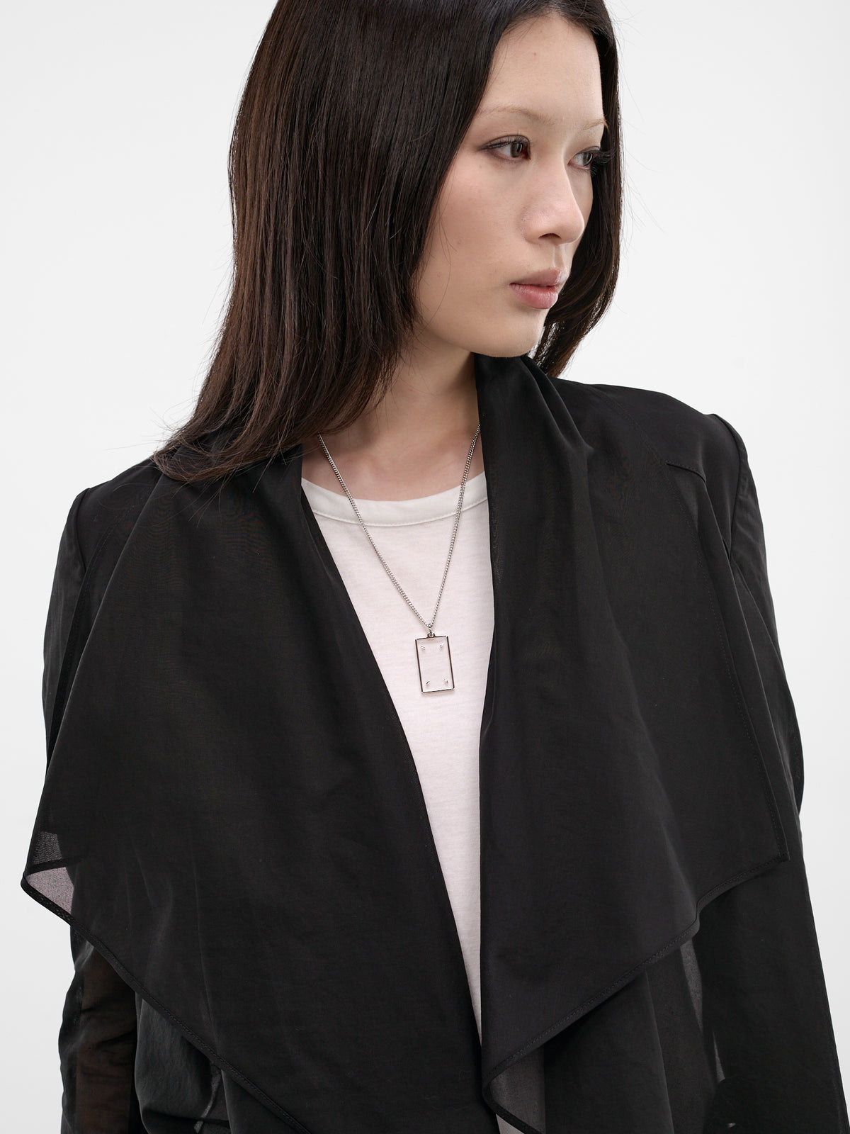 Silver Four Stitches Necklace (SM2UU0028-P92244-752-SILVER)