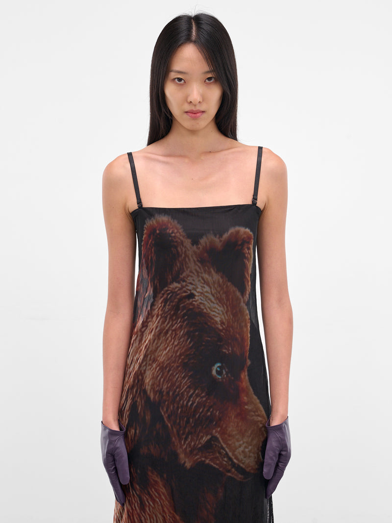 Purple Lamb Leather Short Gloves (FL-W01-771-3-DARK-PURPLE)