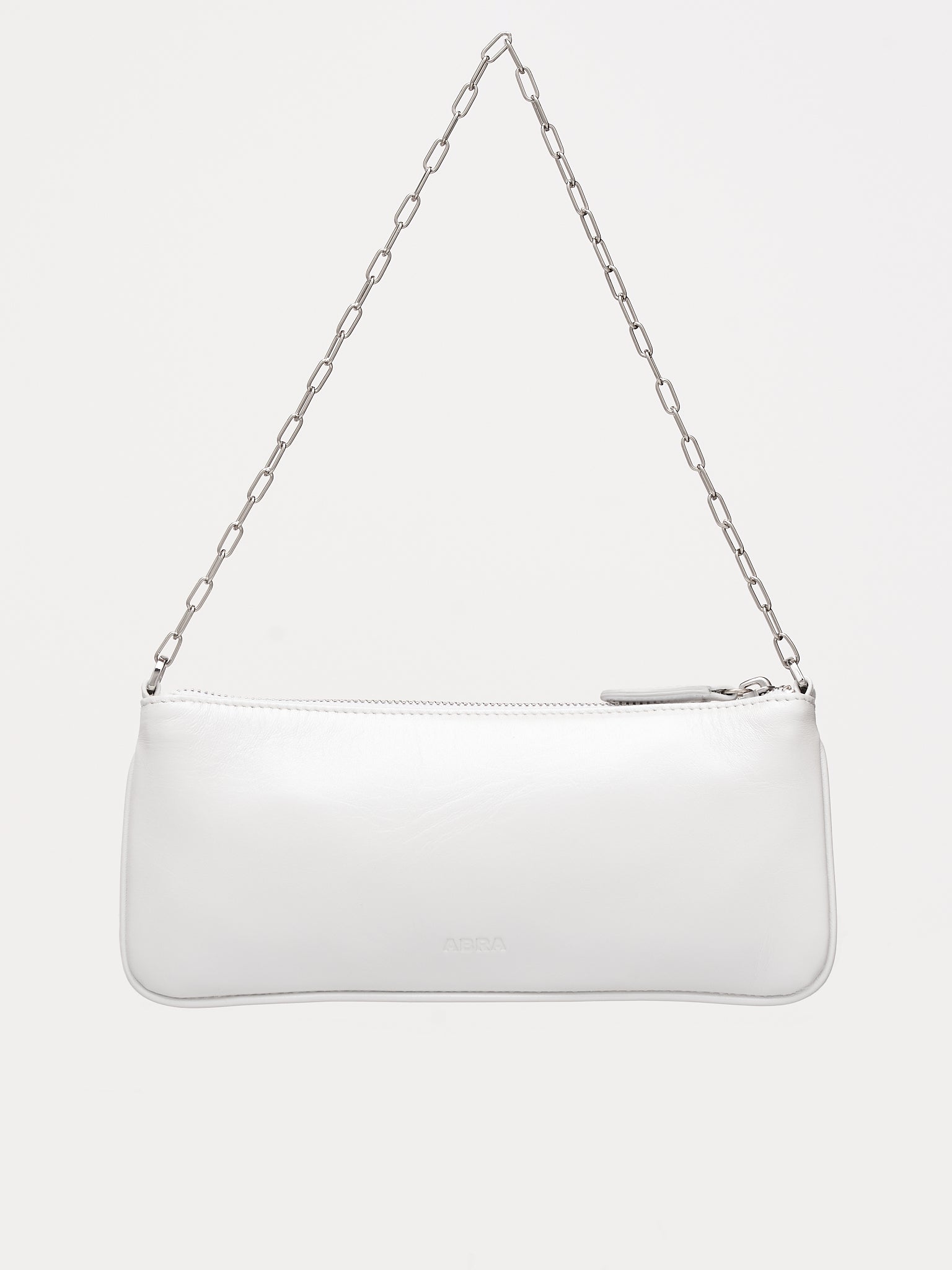 Flat Leather Belt Bag (FLAT-BAG-WHITE-PEARL)