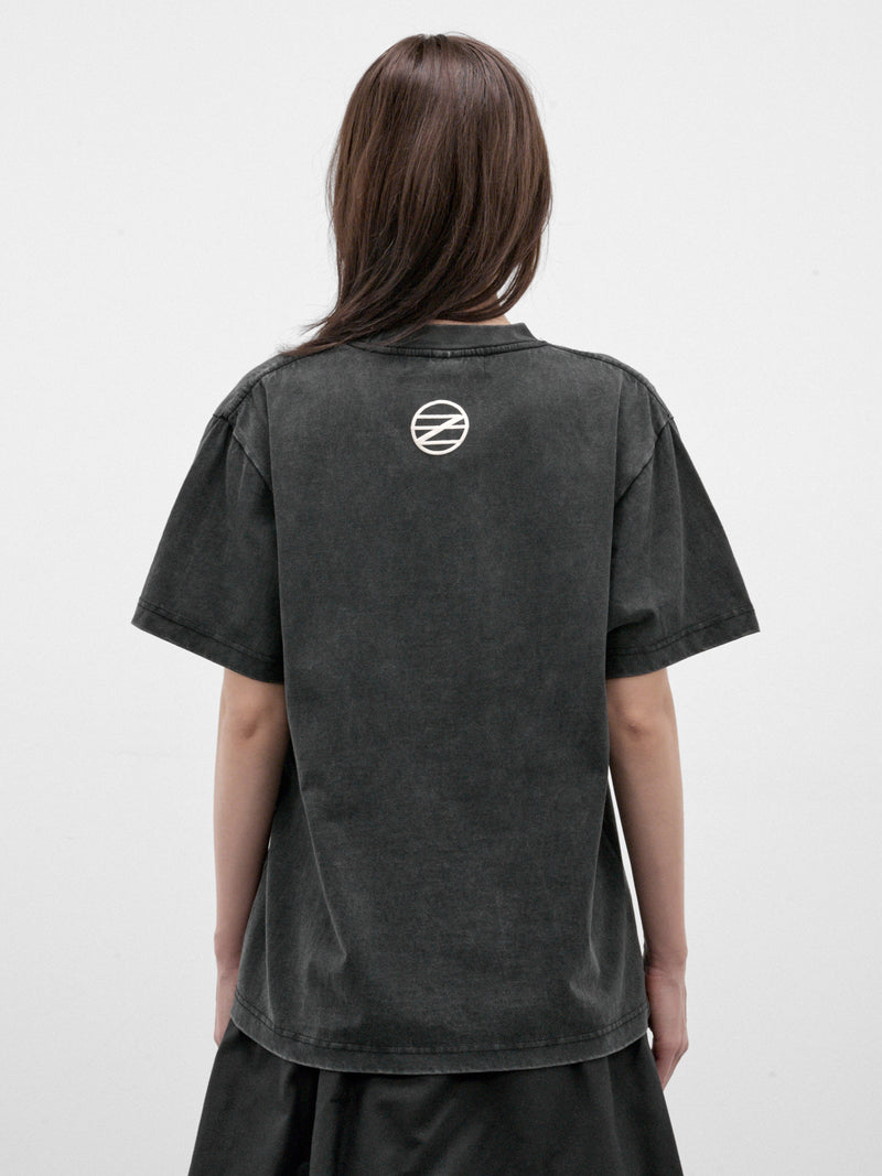 Black Vintage Cotton Graphic Tee (FLAW26DHQTSHRT-VINTAGE-BLACK)