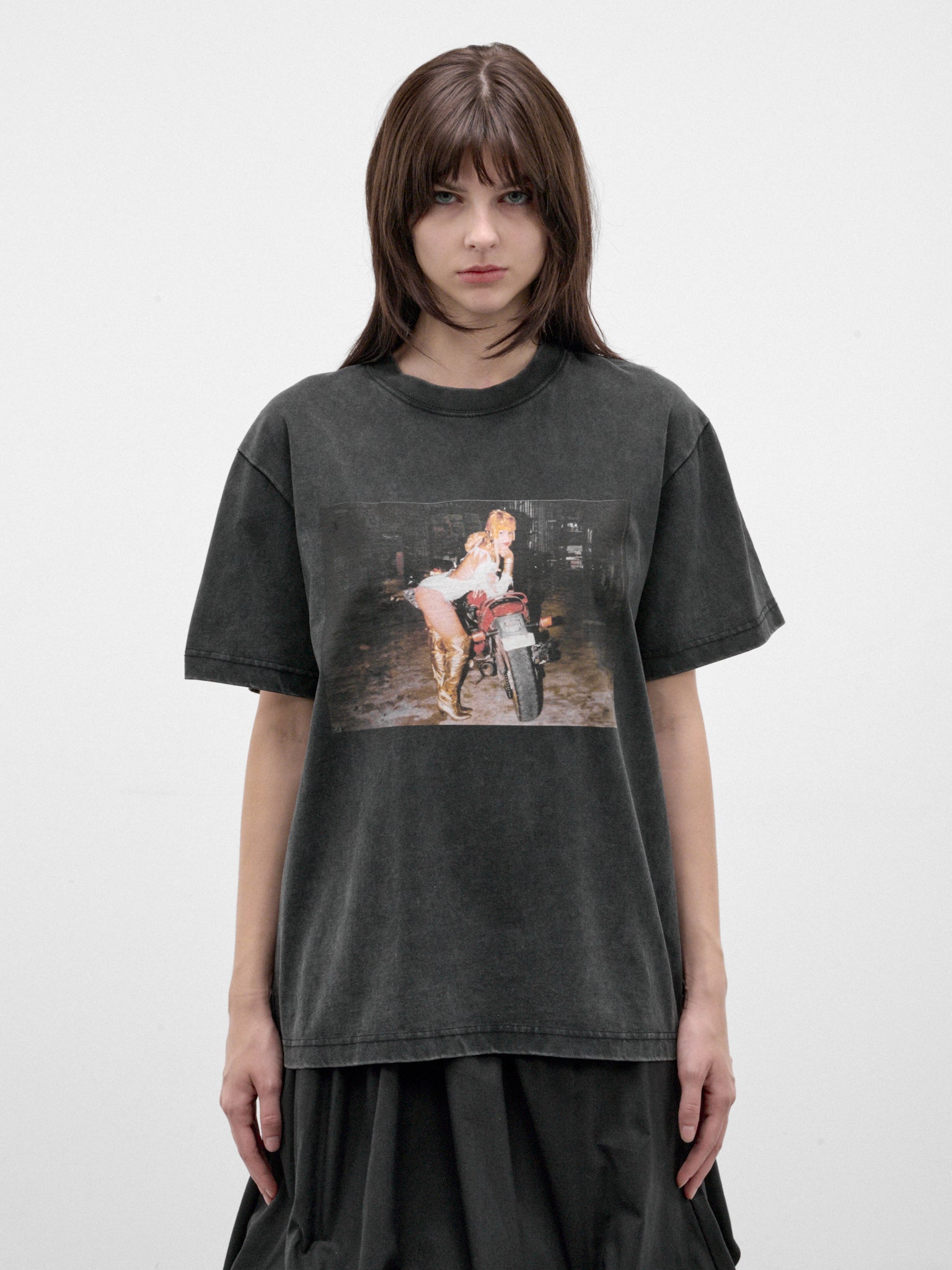 Black Vintage Cotton Graphic Tee (FLAW26DHQTSHRT-VINTAGE-BLACK)