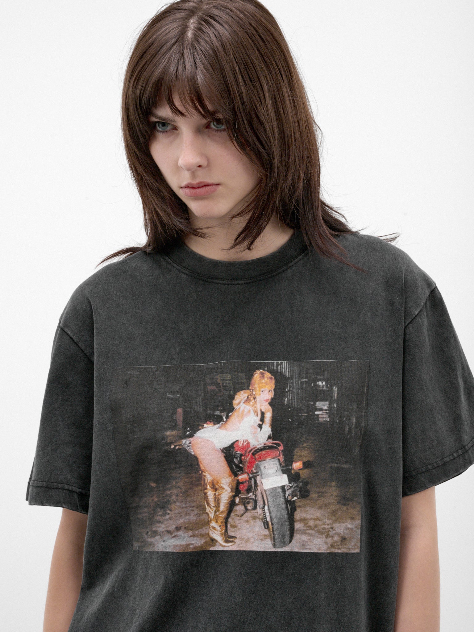 Black Vintage Cotton Graphic Tee (FLAW26DHQTSHRT-VINTAGE-BLACK)