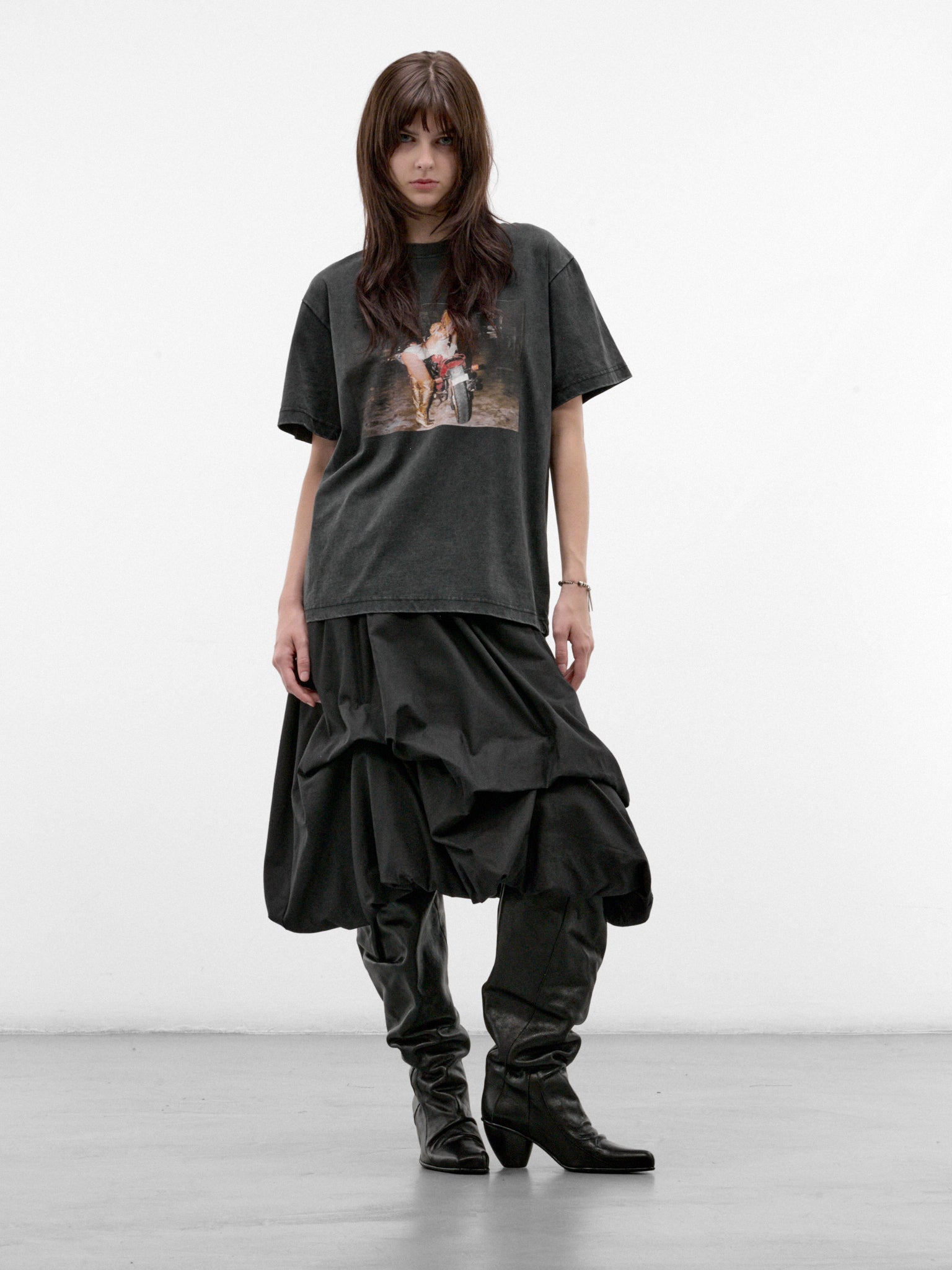 Black Vintage Cotton Graphic Tee (FLAW26DHQTSHRT-VINTAGE-BLACK)