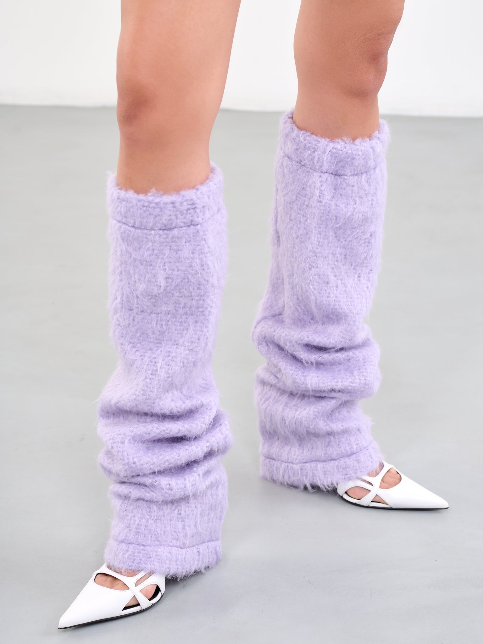 ADRIANA HOT COUTURE Fluffy Leg Warmers | H. Lorenzo