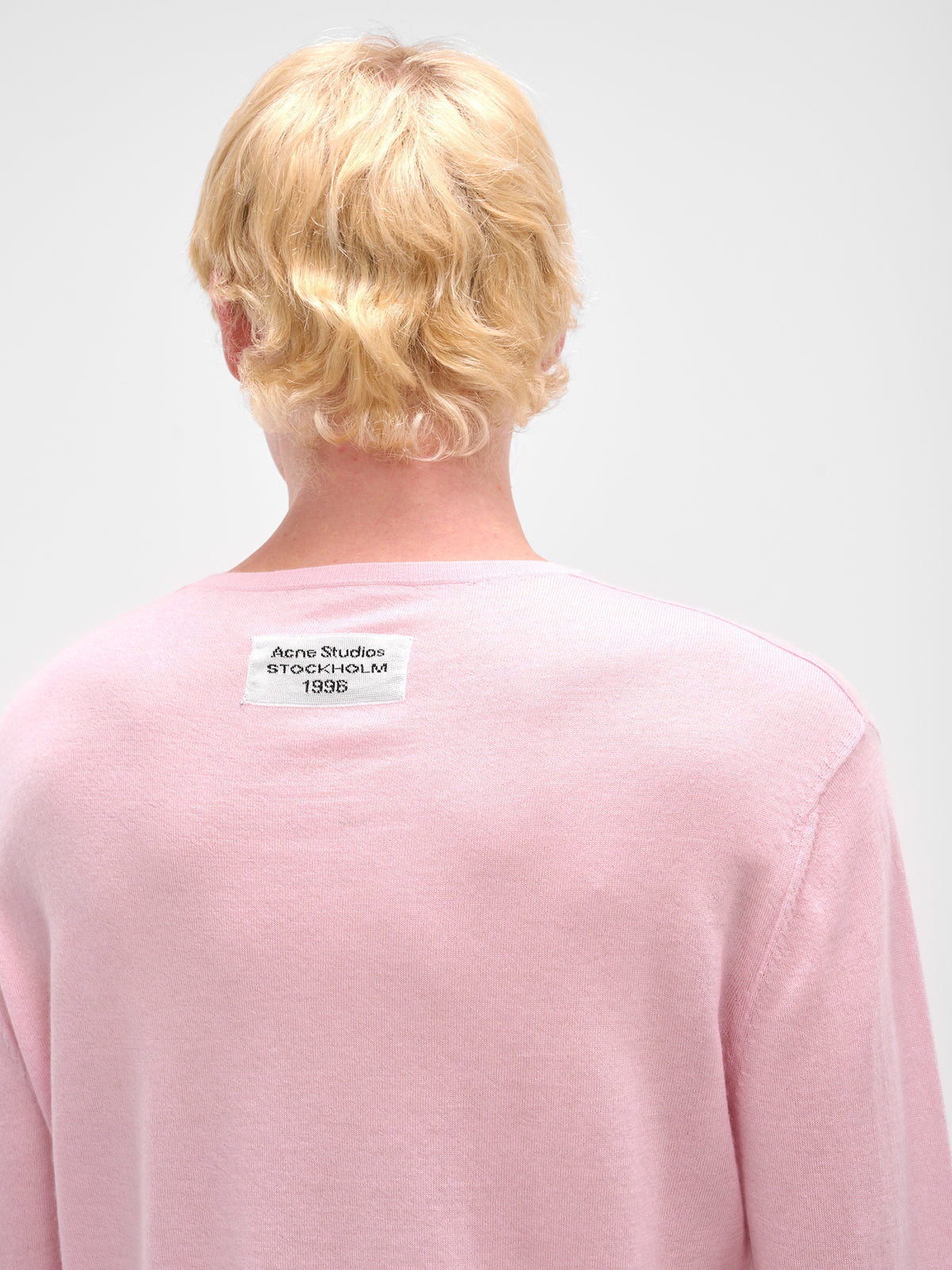 Pink Cashmere Knit Long Sleeve (FN-MN-KNIT000520-SOFT-PINK)