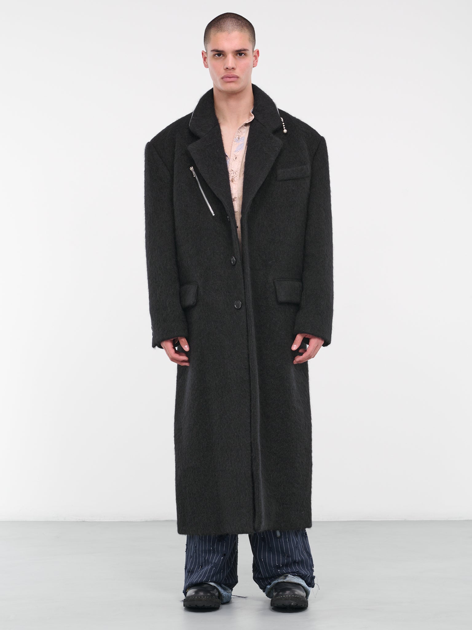 Zipper Coat (FN-MN-OUTW000958-BLACK)