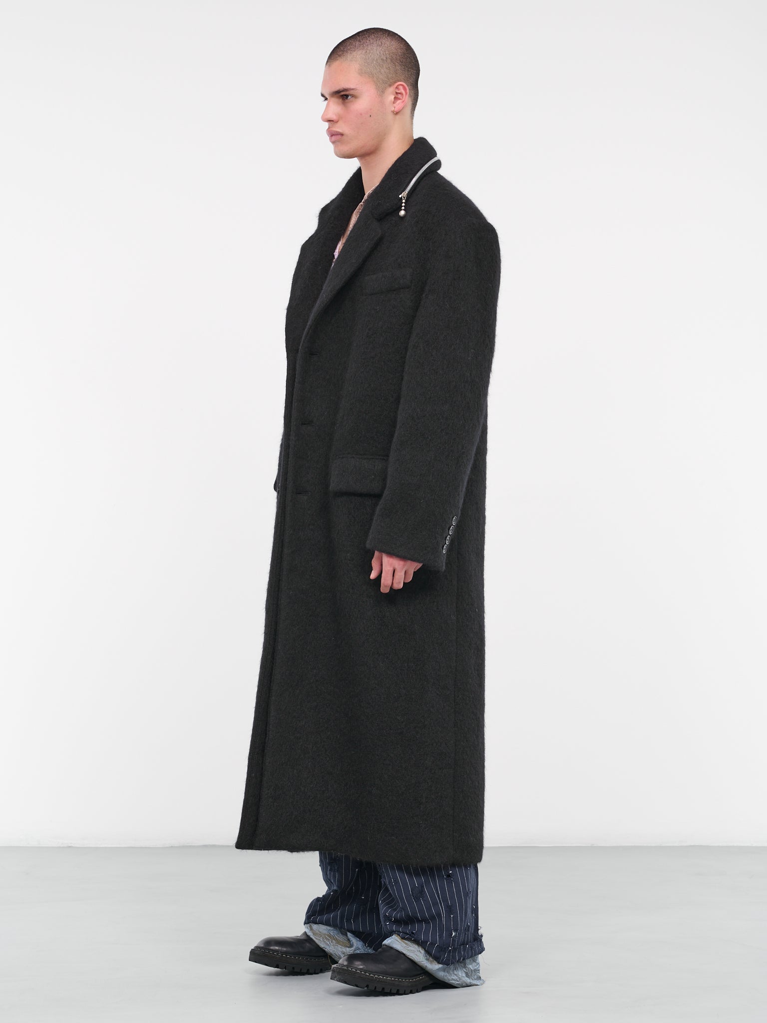 Zipper Coat (FN-MN-OUTW000958-BLACK)