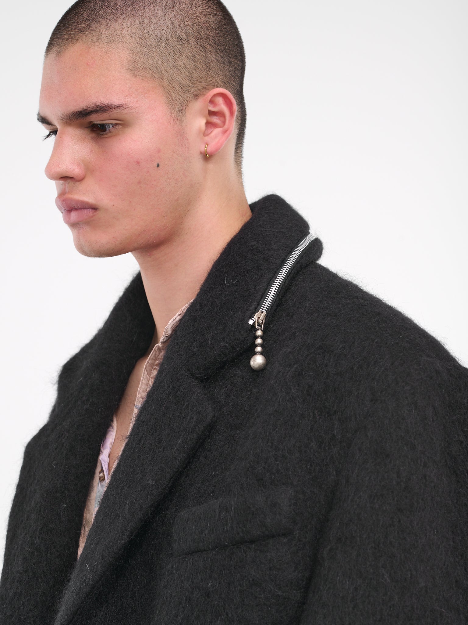 Zipper Coat (FN-MN-OUTW000958-BLACK)