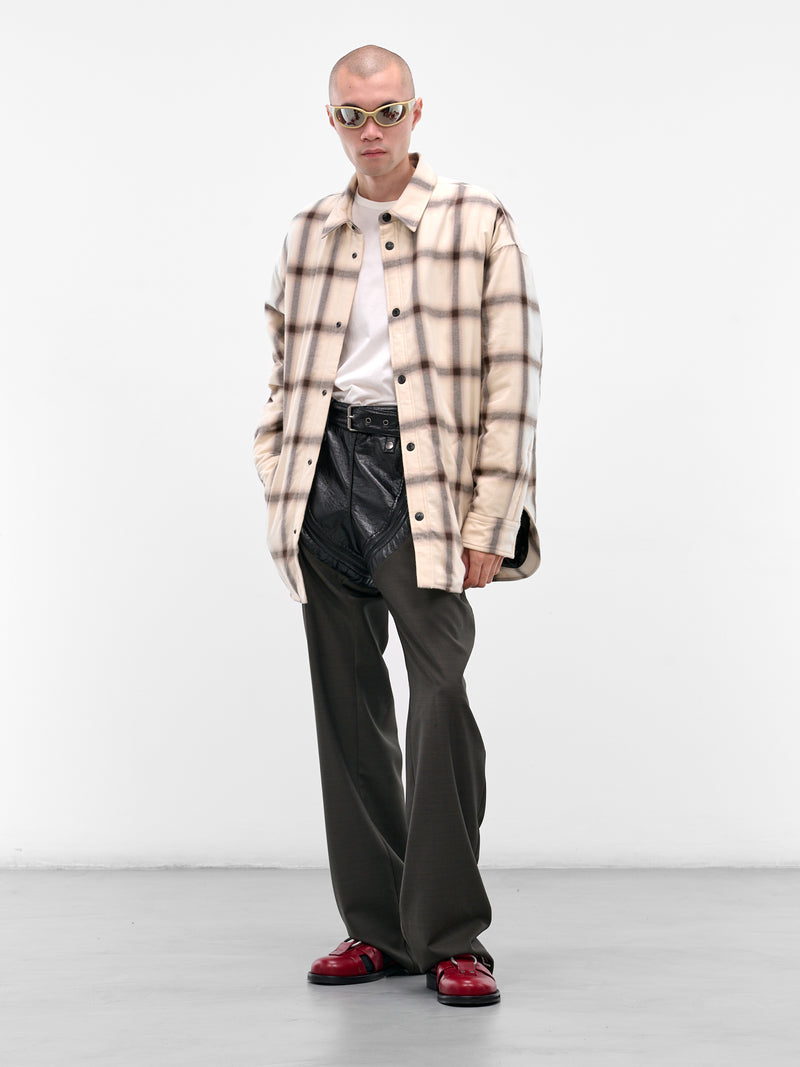 ACNE STUDIOS Flannel Button-Up Shirt | H.Lorenzo - styled