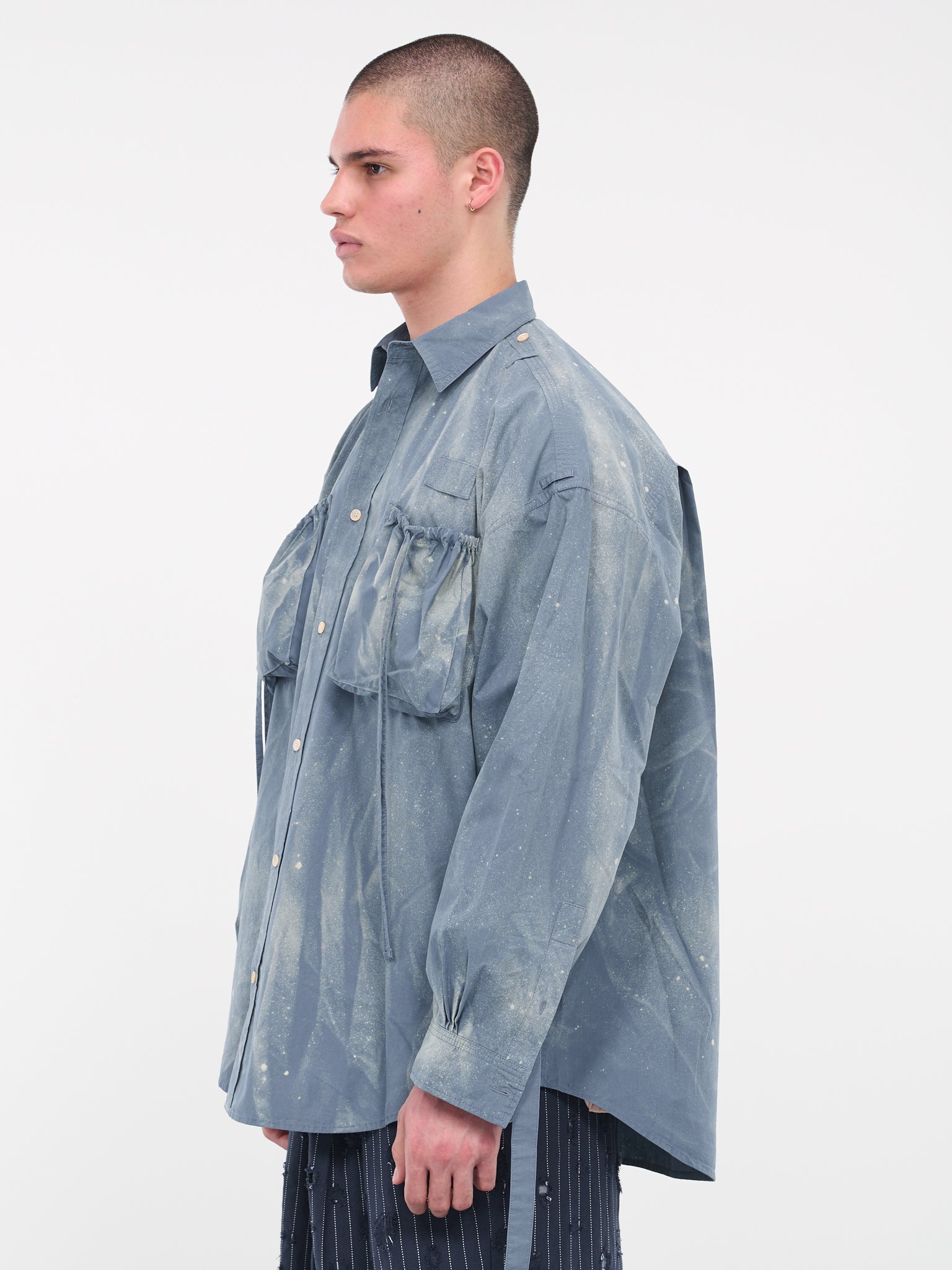 Sprayed Shirt (FN-MN-SHIR000685-MID-BLUE)