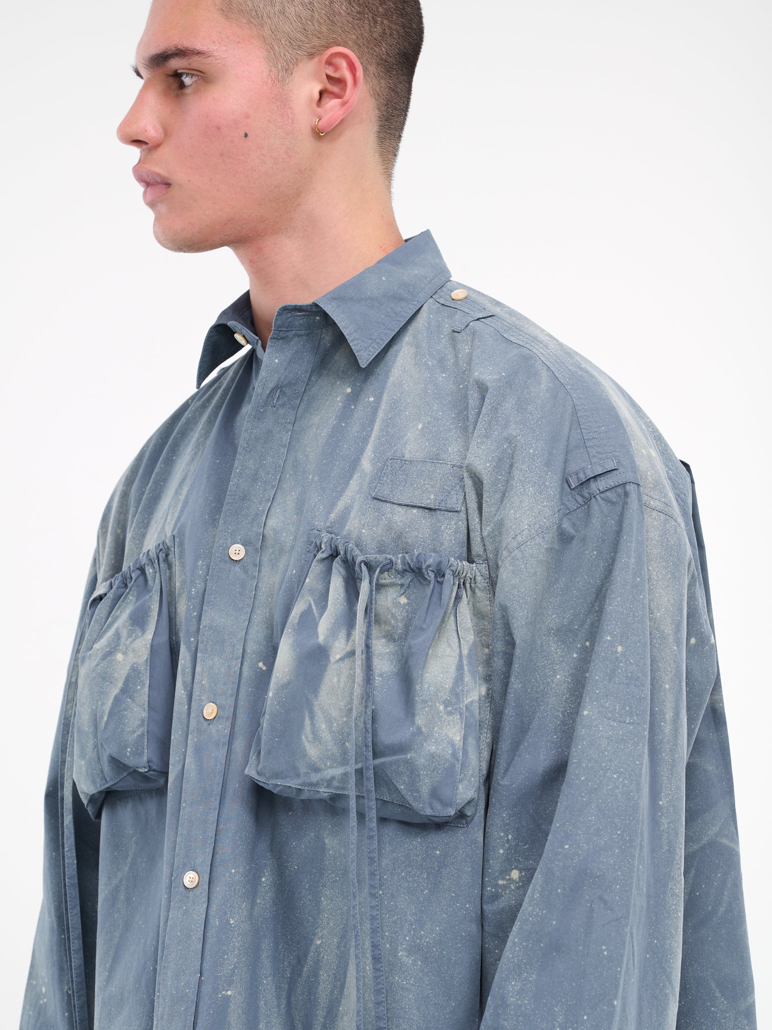 Sprayed Shirt (FN-MN-SHIR000685-MID-BLUE)
