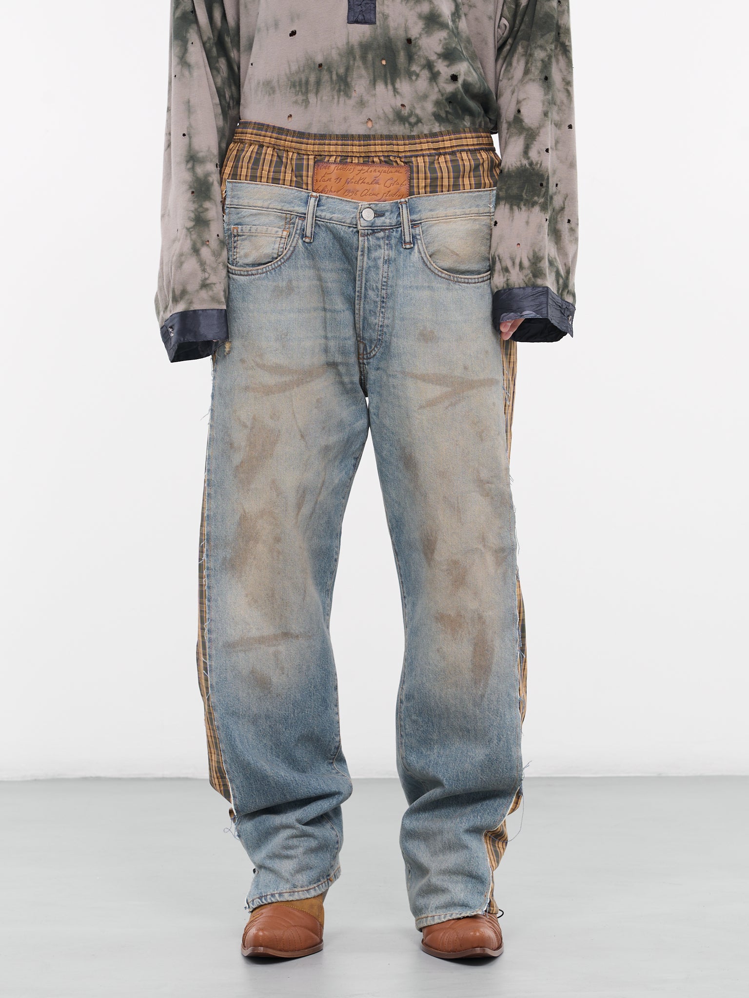 Check Jeans (FN-MN-TROU000890-MID-BLUE)