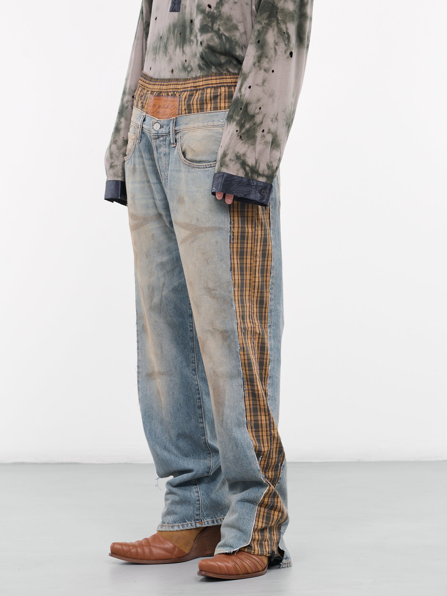 Check Jeans (FN-MN-TROU000890-MID-BLUE)