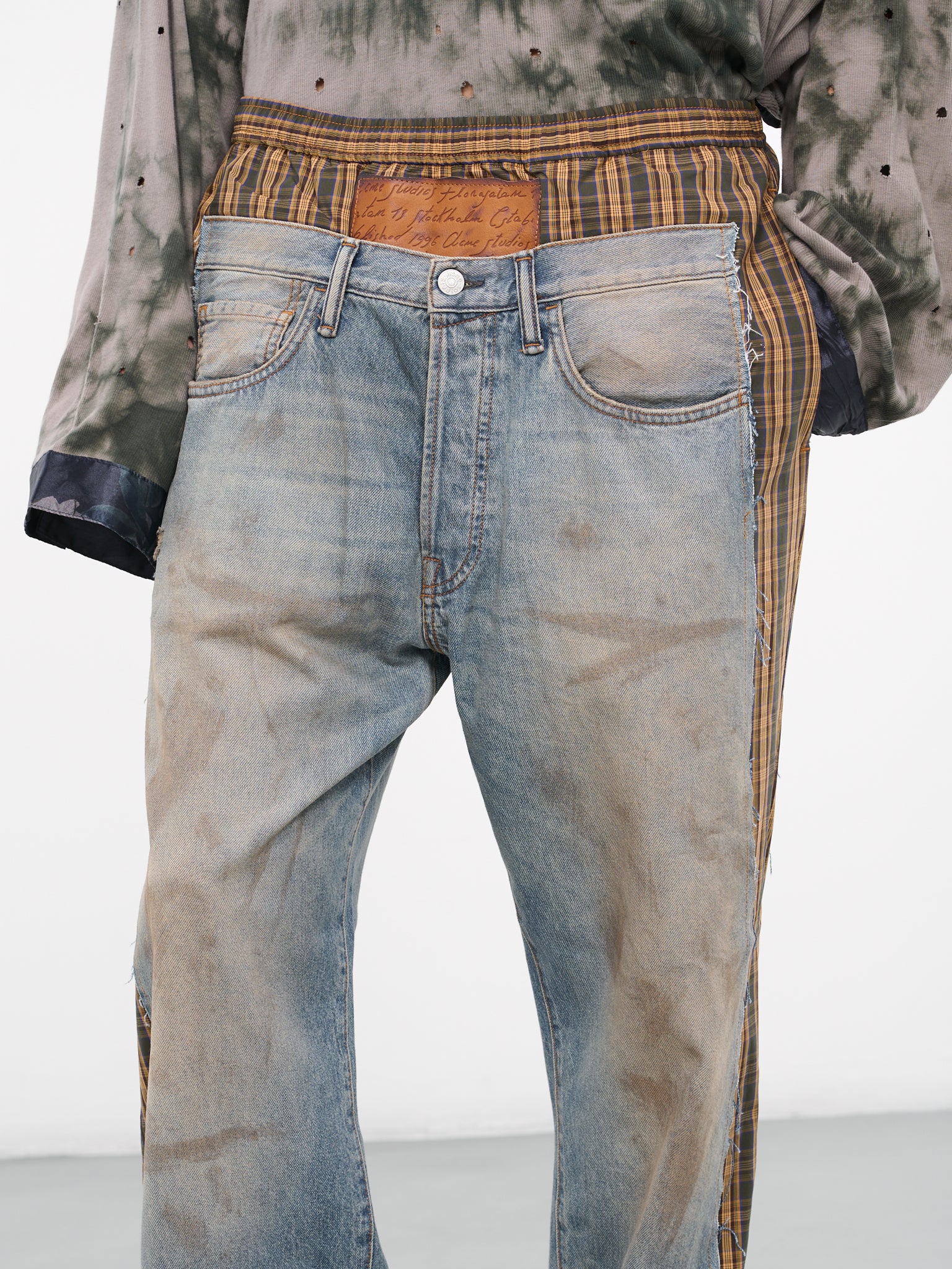 Check Jeans (FN-MN-TROU000890-MID-BLUE)