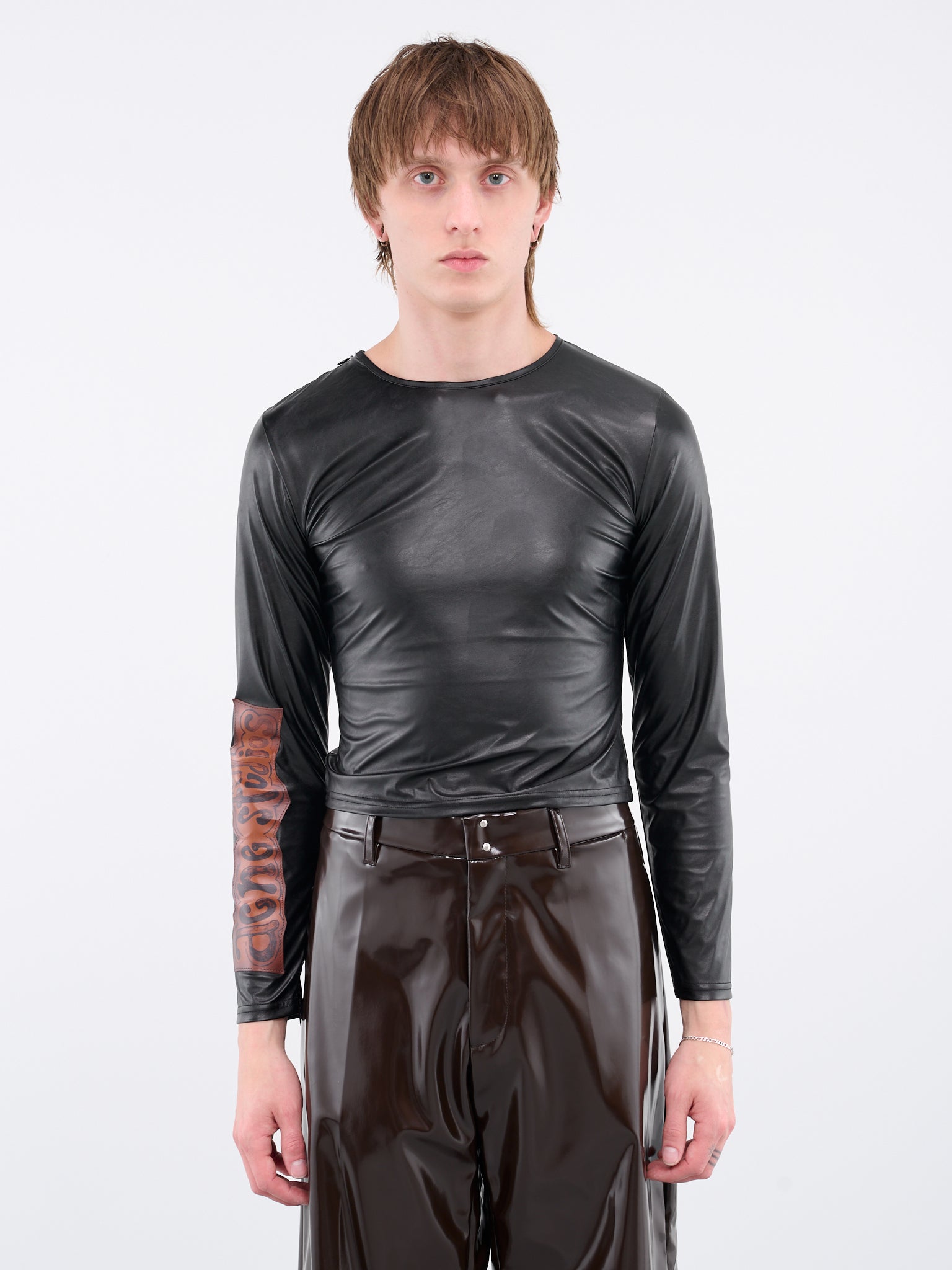ACNE STUDIOS Faux-Leather Tee | H. Lorenzo - front