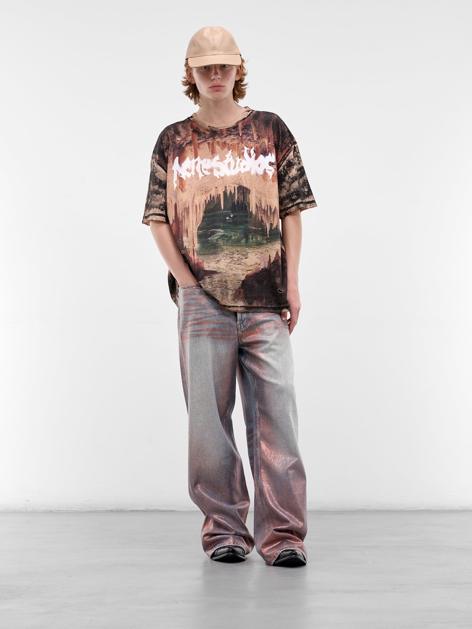 ACNE STUDIOS 1981 Metallic Glitter Jeans | H.Lorenzo - styled
