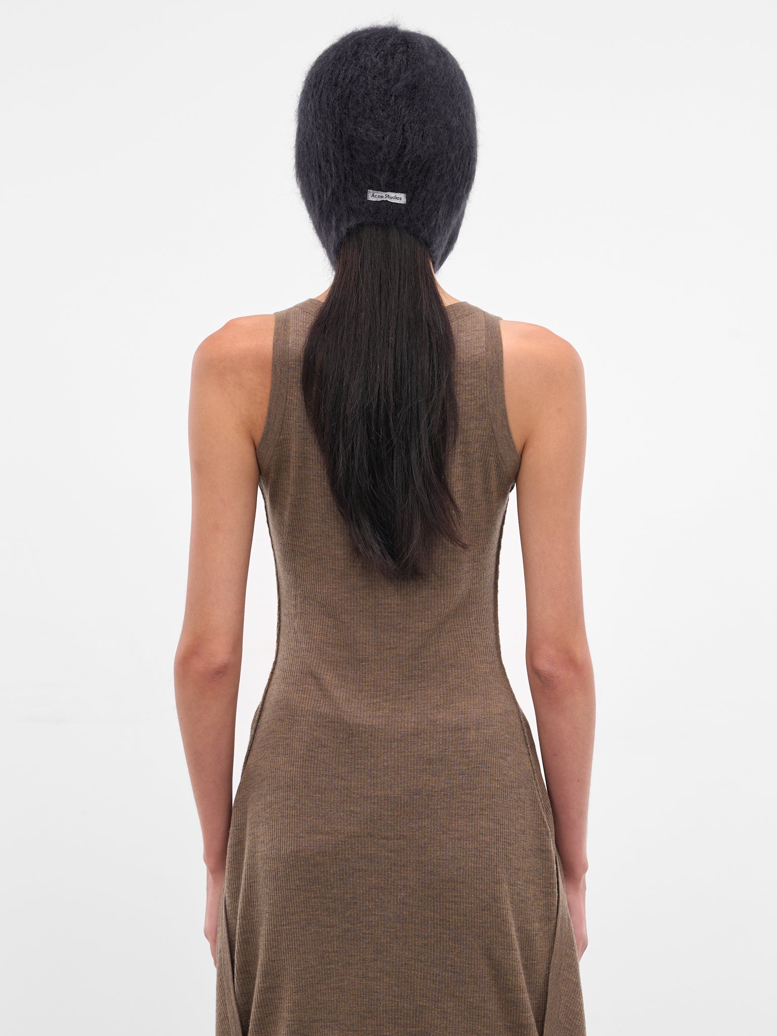 Black Mohair Earflaps Cap (FN-UX-ACCS000195-BLACK)