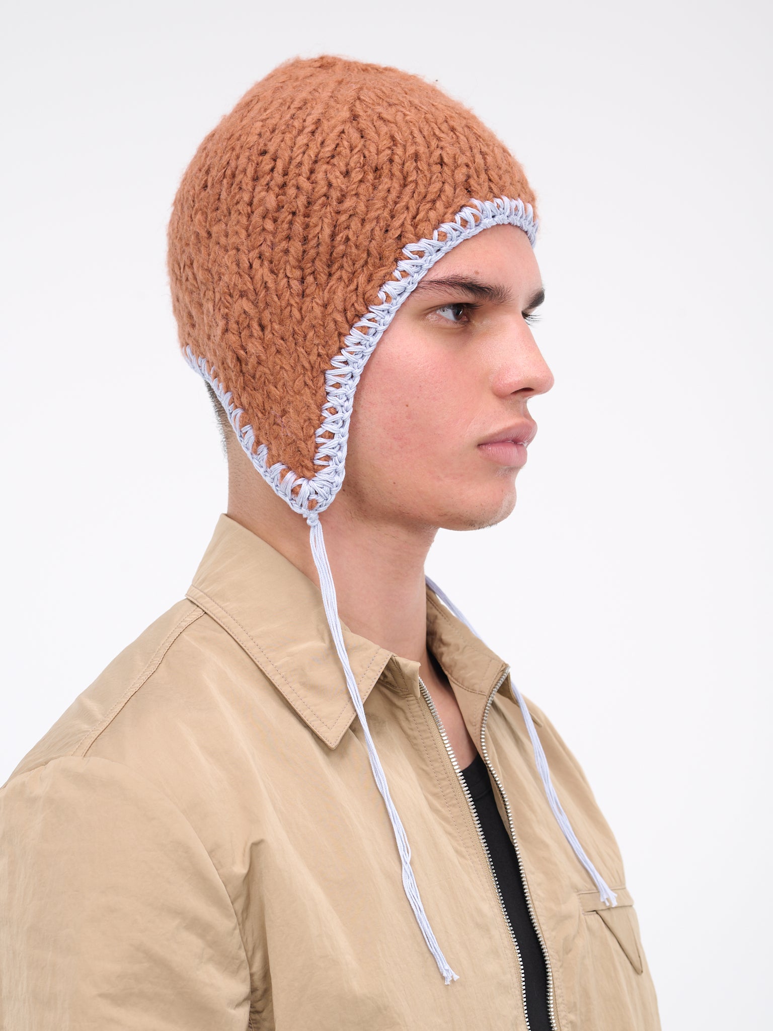 Knit Hat (FN-UX-HATS000230-GINGER-BROWN)