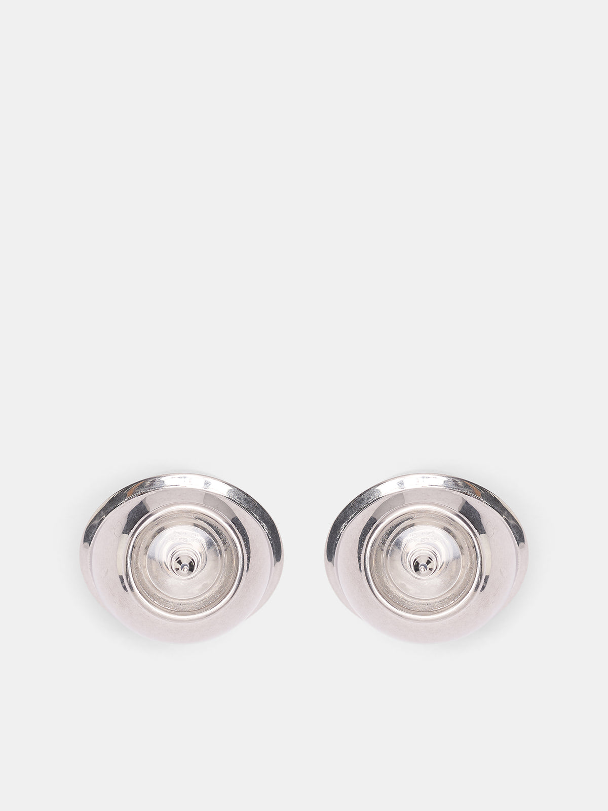 Silver Bell-Sahped Metal Earrings (FN-UX-JEWE000556-MATT-SILVER)