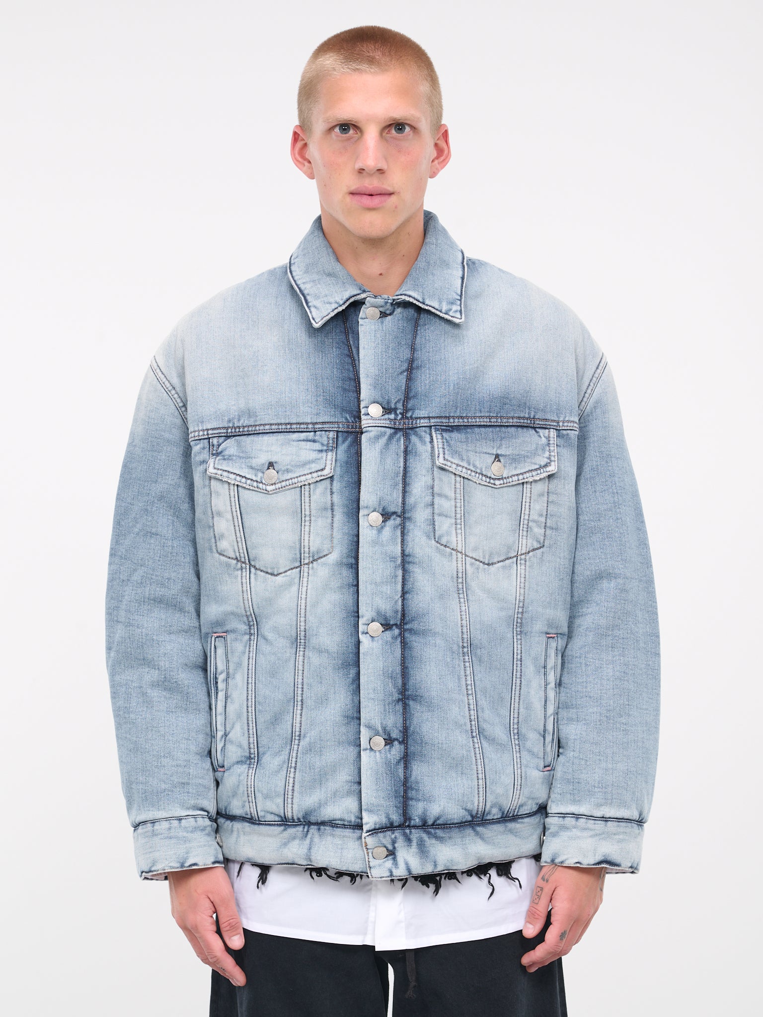 Oversized Padded Denim Jacket