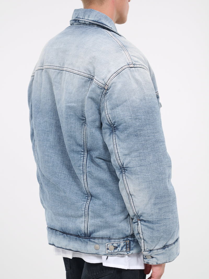Padded Denim Jacket in Blue - Acne Studios