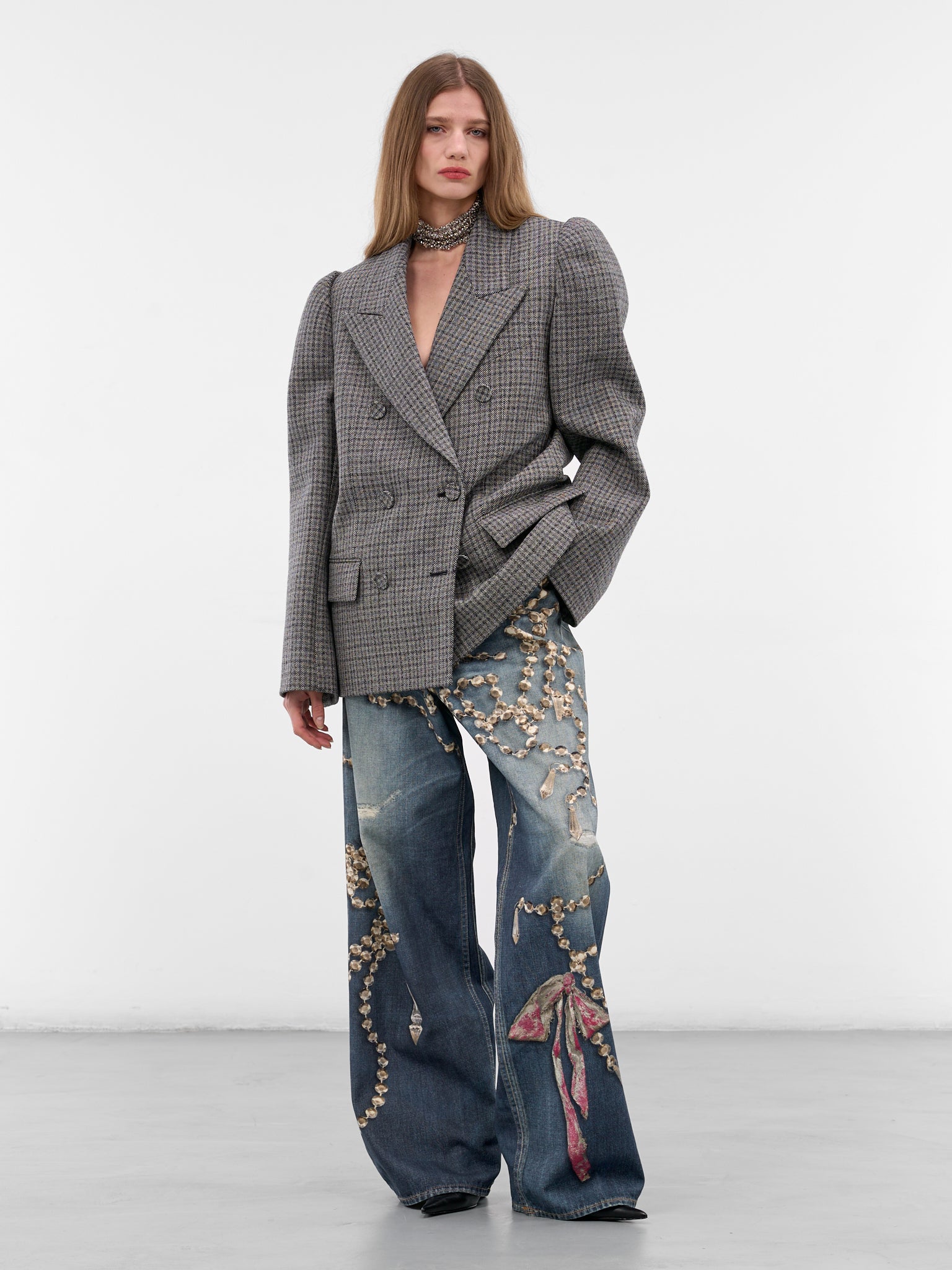 1981 Trompe L'oeil Denim Jeans (FN-UX-TROU000052-MID-BLUE)