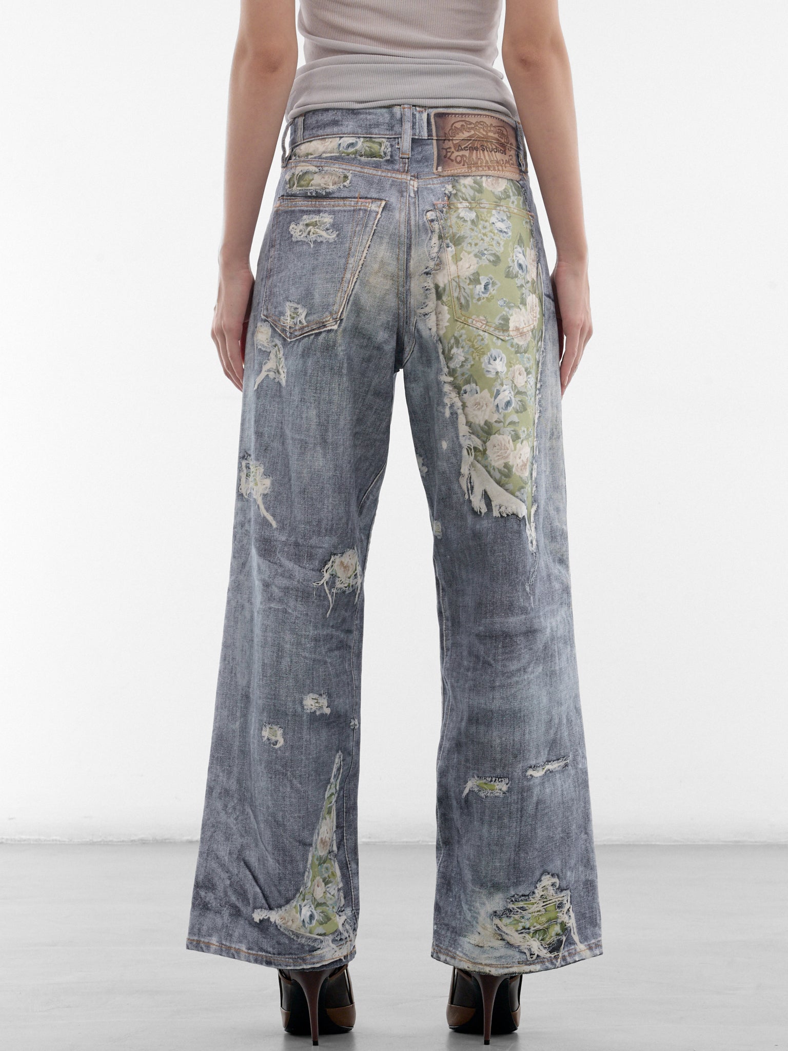 Blue Trompe L'oeil 1981 Jeans (FN-UX-TROU000058-BLUE-GREEN)