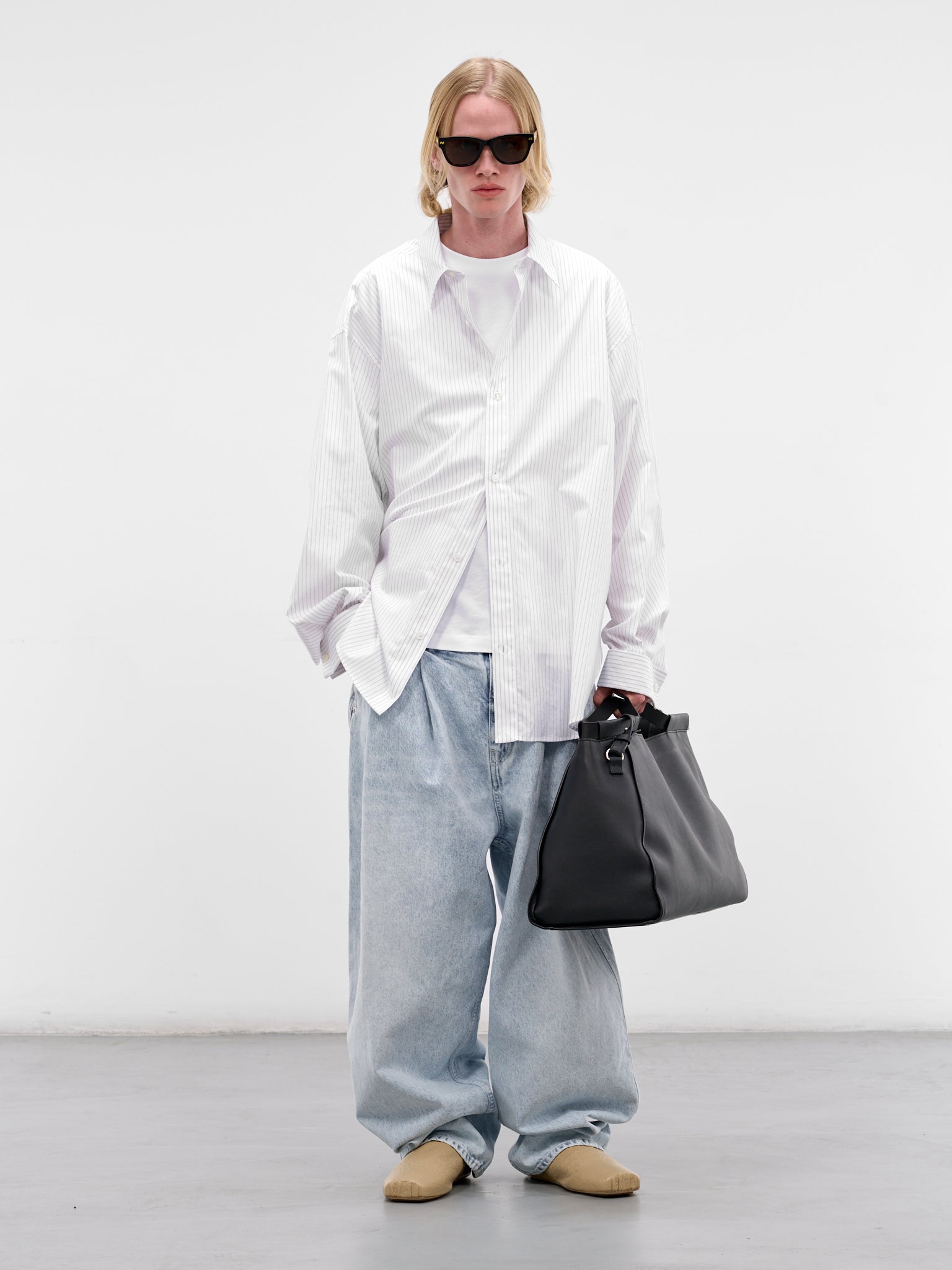 White Oversized Cotton Tee (FN-UX-TSHI000254-OPTIC-WHITE)