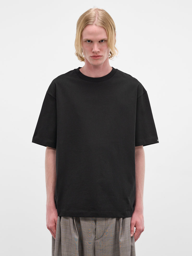 Black Oversized Cotton Tee (FN-UX-TSHI000254-BLACK)