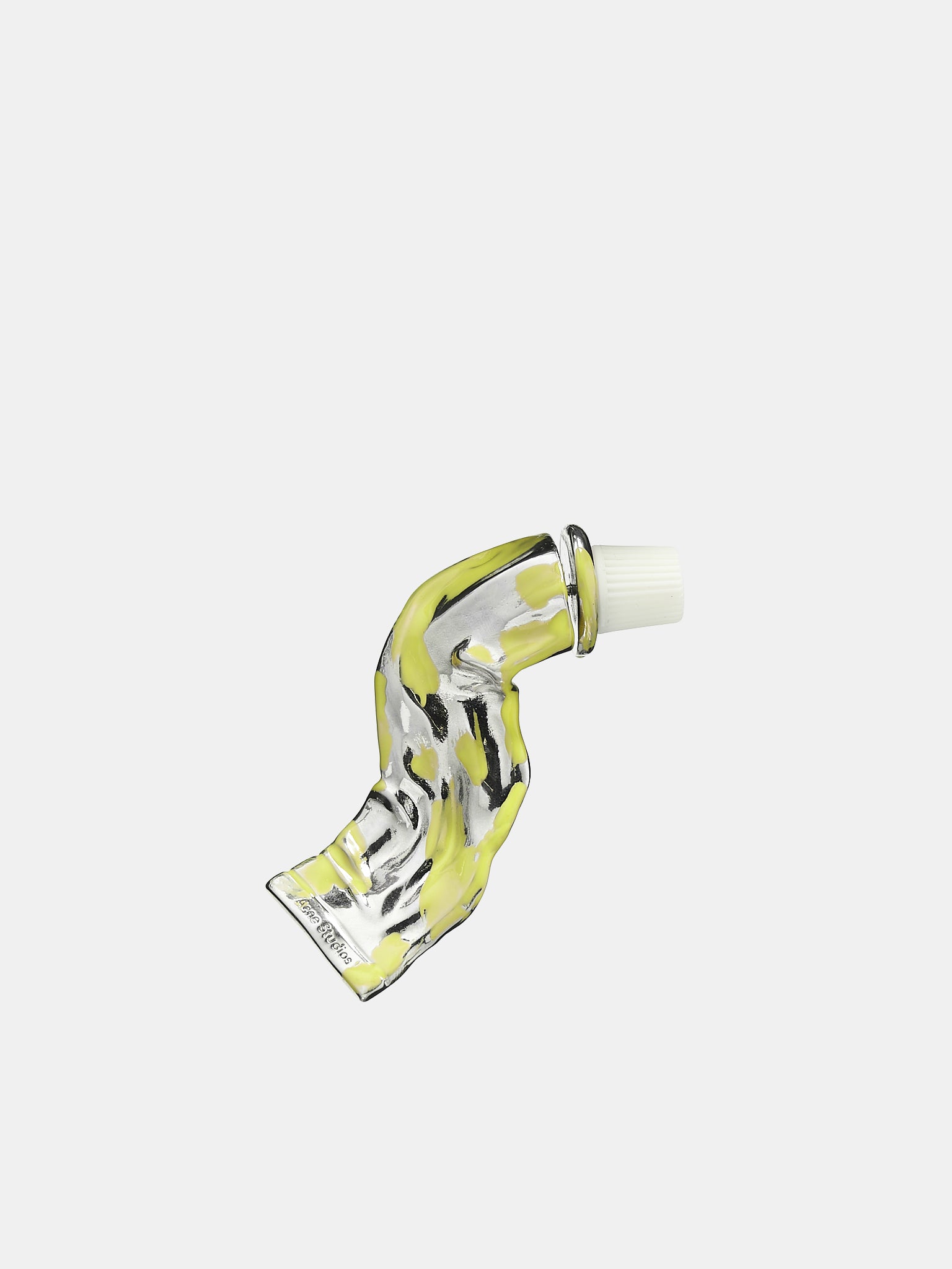 Paint Tube Earring (FN-UX-JEWE000454-SILVER-YELLOW)