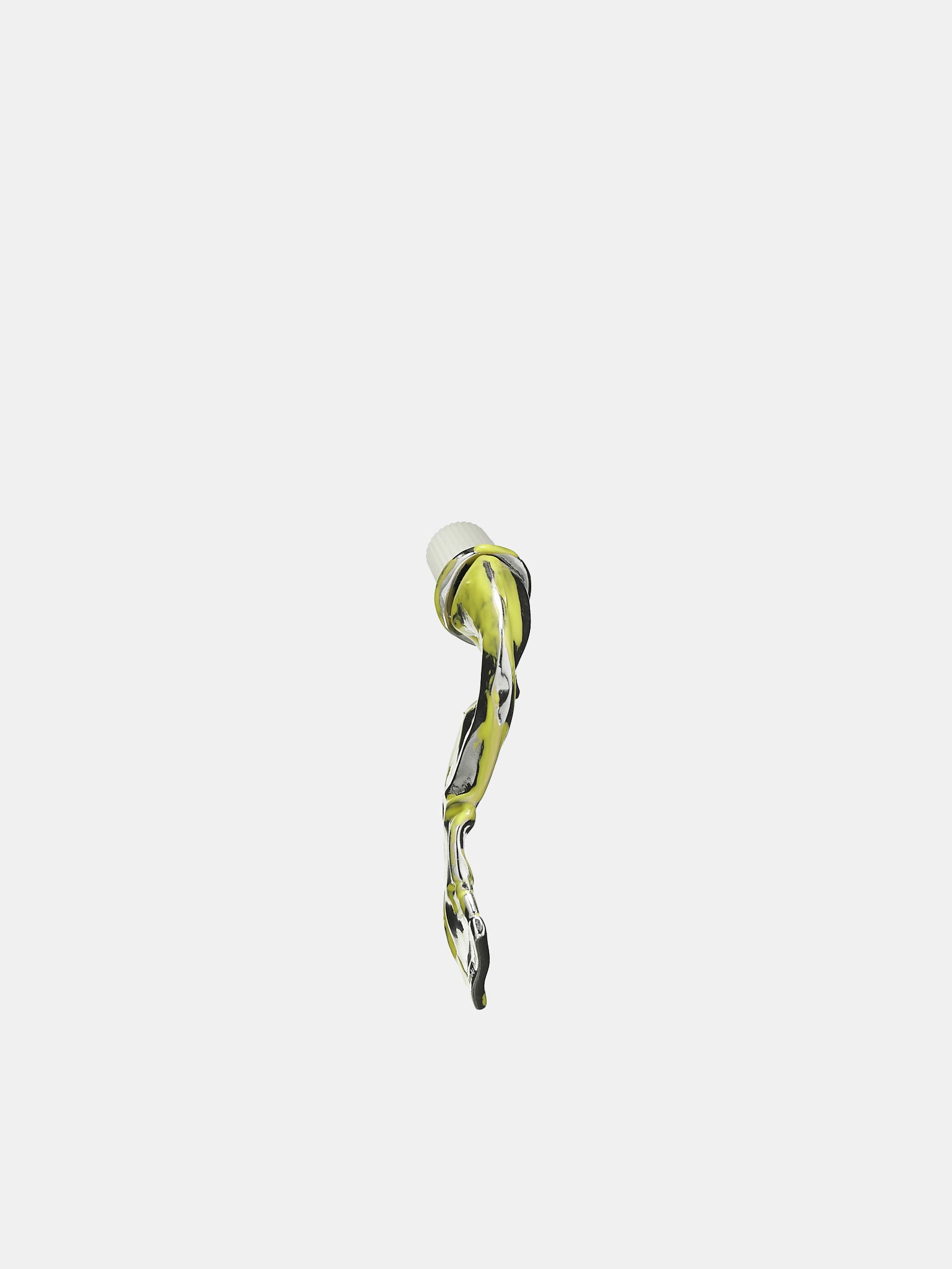 Paint Tube Earring (FN-UX-JEWE000454-SILVER-YELLOW)