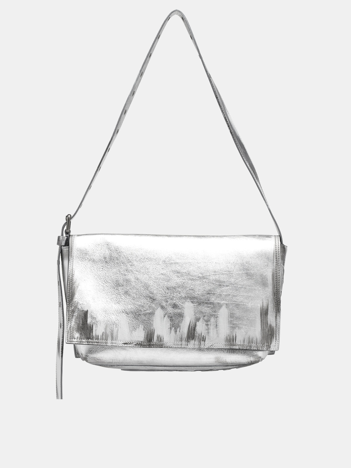 Painted Messenger Bag (FN-WN-BAGS000371-SILVER)