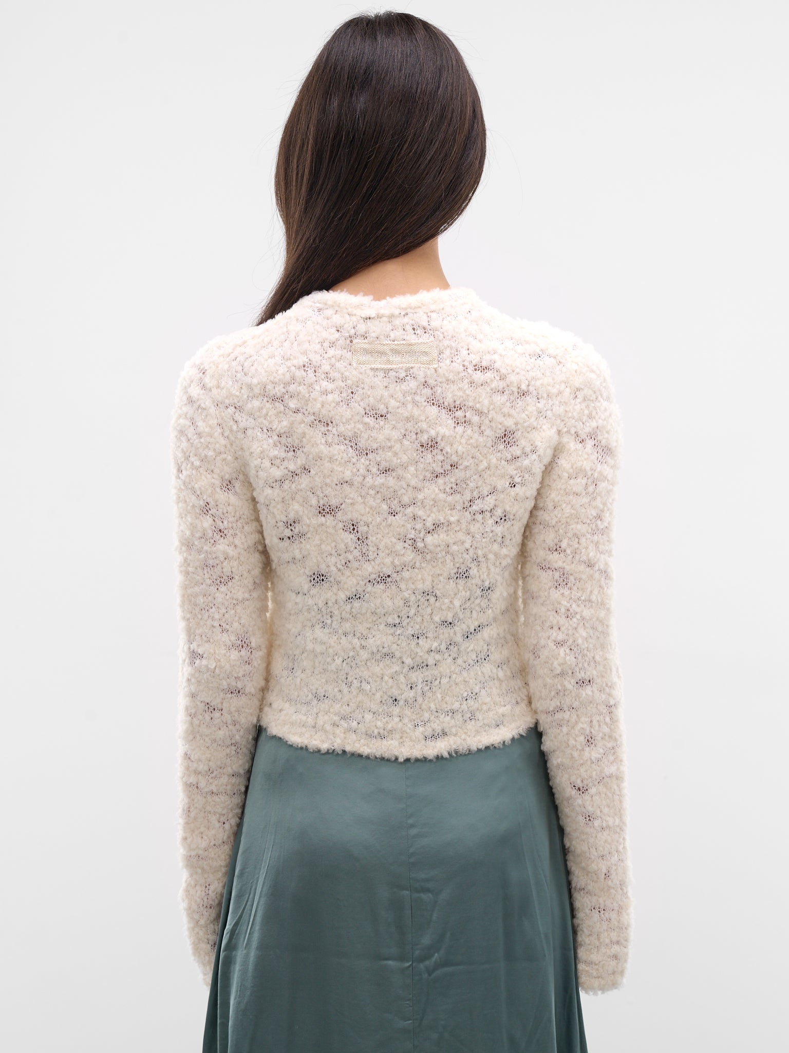White Bow Wool Cardigan (FN-WN-KNIT000824-WHITE)