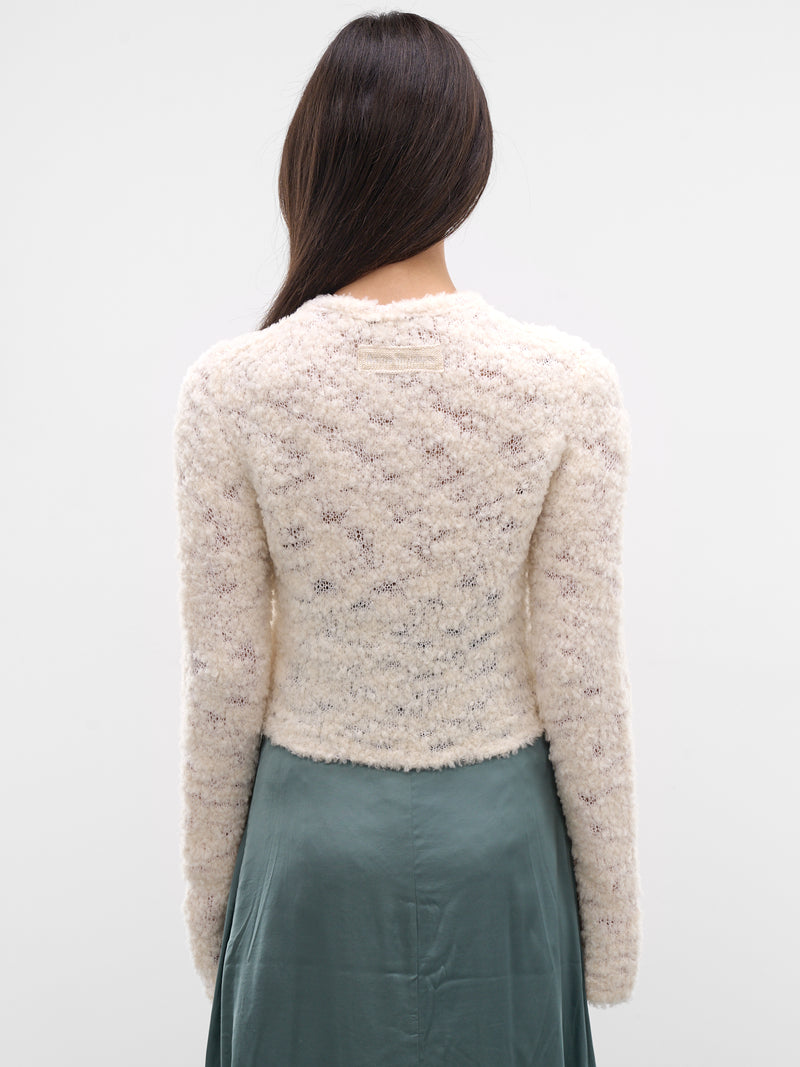 White Bow Wool Cardigan (FN-WN-KNIT000824-WHITE)